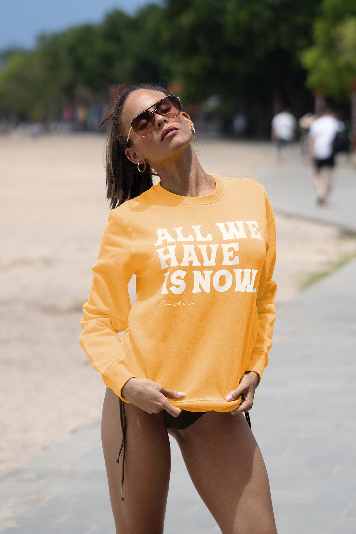 Eden Ashram All We Have Is Now Iconic Sweatshirt