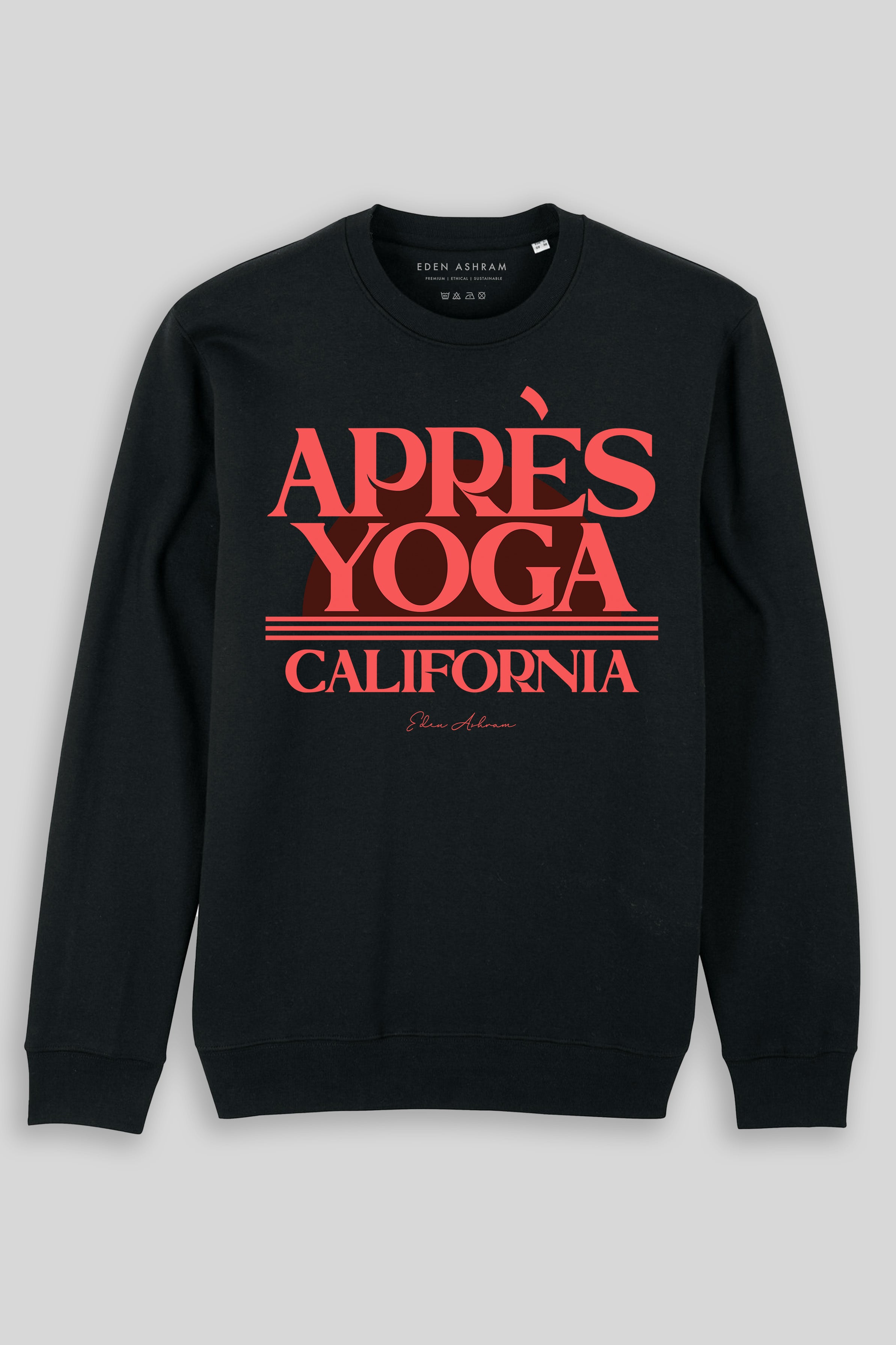 Eden Ashram Aprés Yoga Ultimate Organic Sweatshirt Black