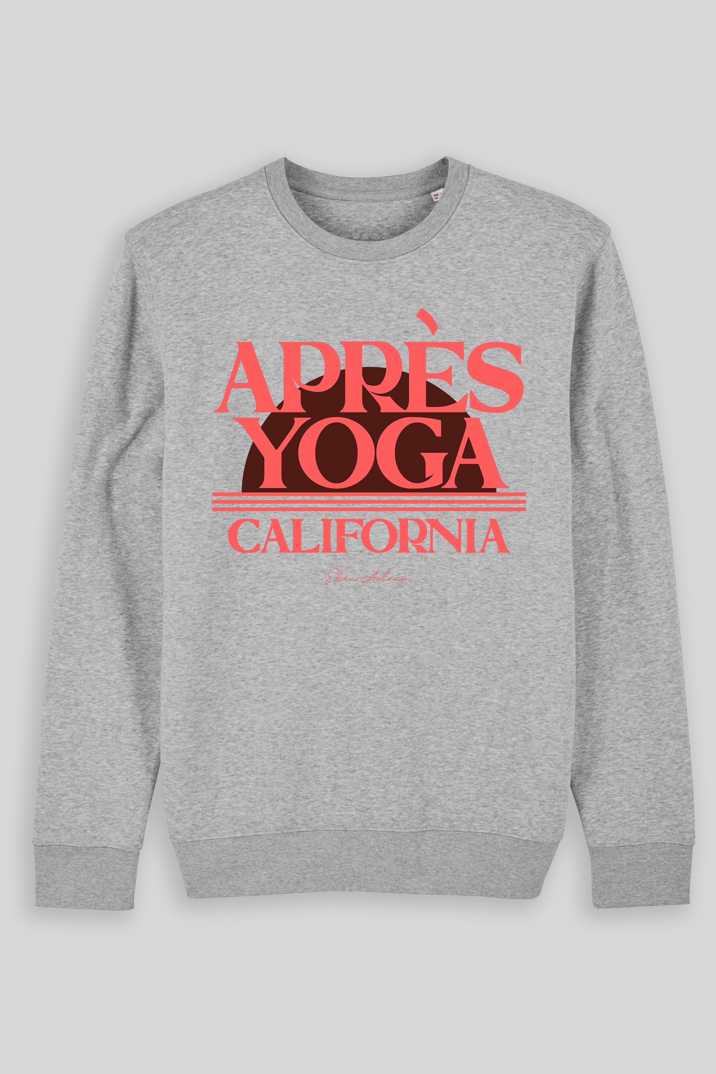 Eden Ashram Aprés Yoga Ultimate Organic Sweatshirt Heather Grey