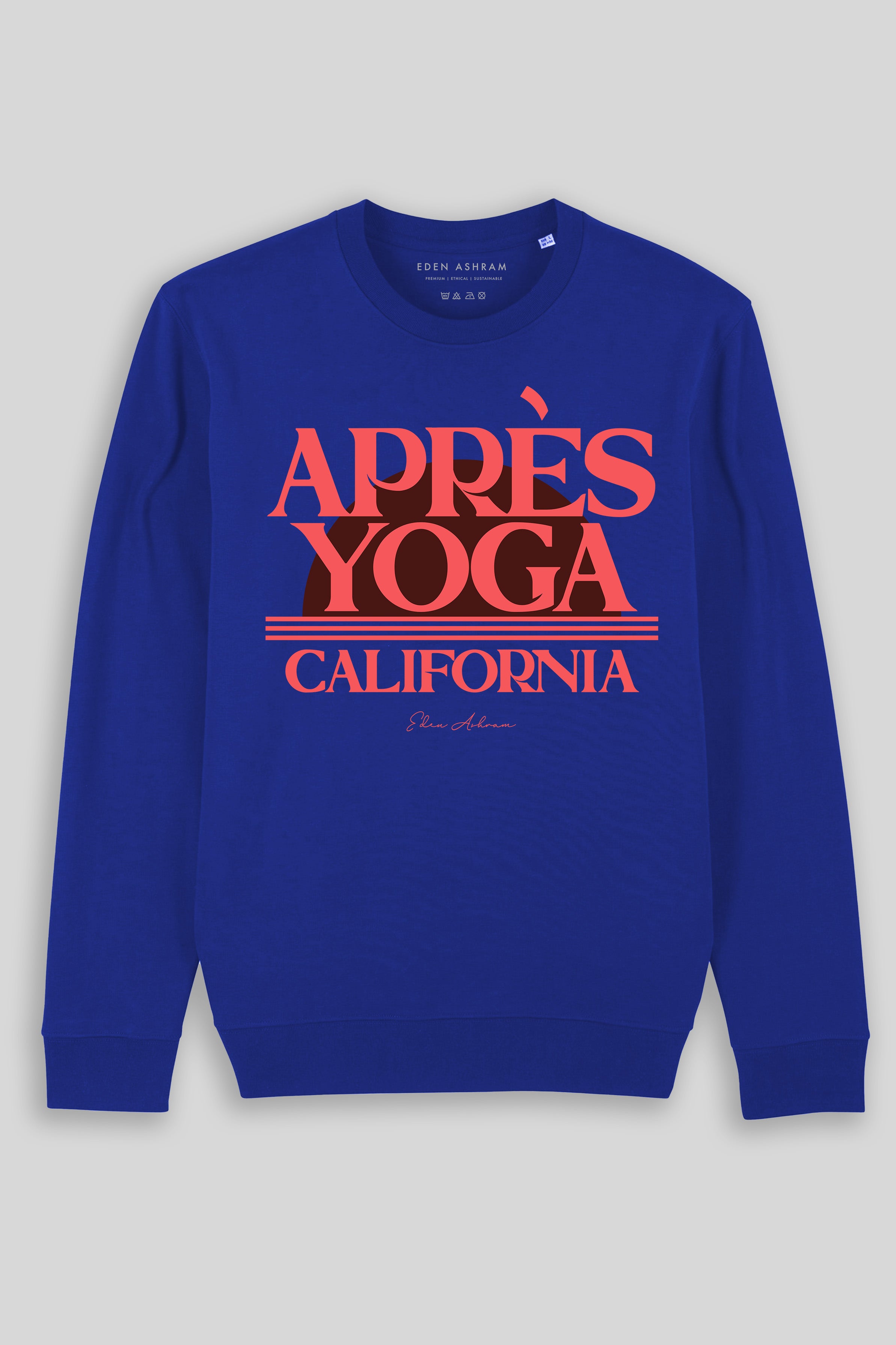 Eden Ashram Aprés Yoga Ultimate Organic Sweatshirt Worker Blue