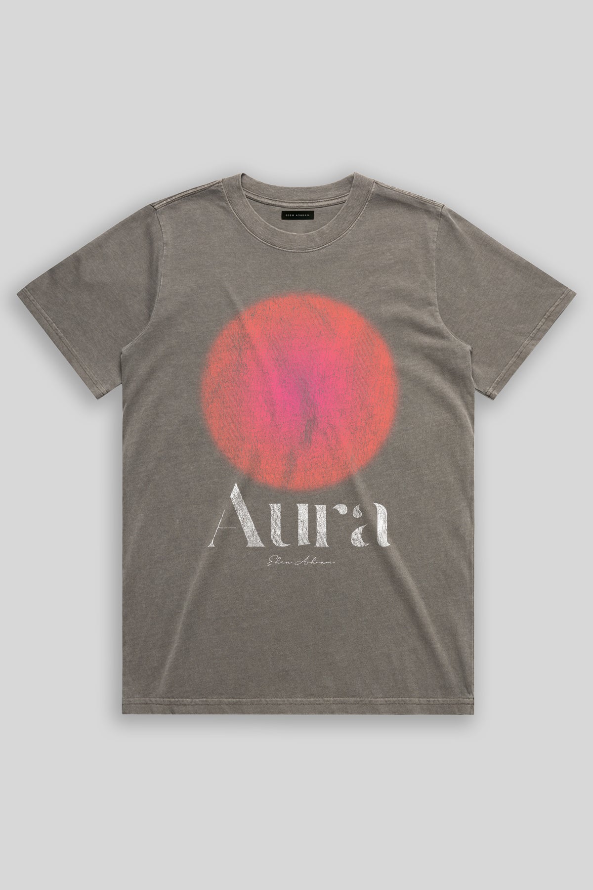 Eden Ashram Aura Faded Rocker T-Shirt Faded Grey