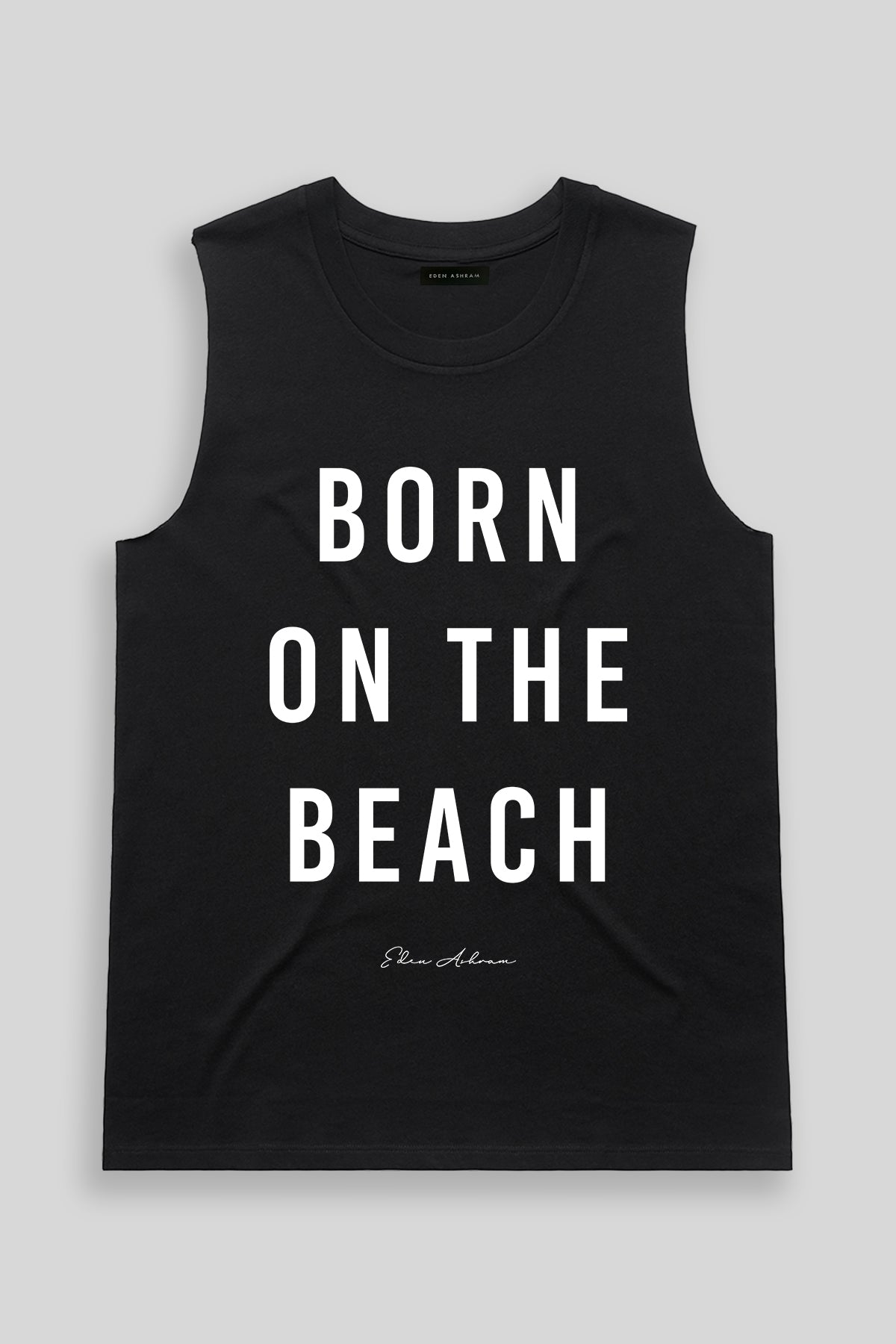 Eden Ashram Born On The Beach Venice Tank Black