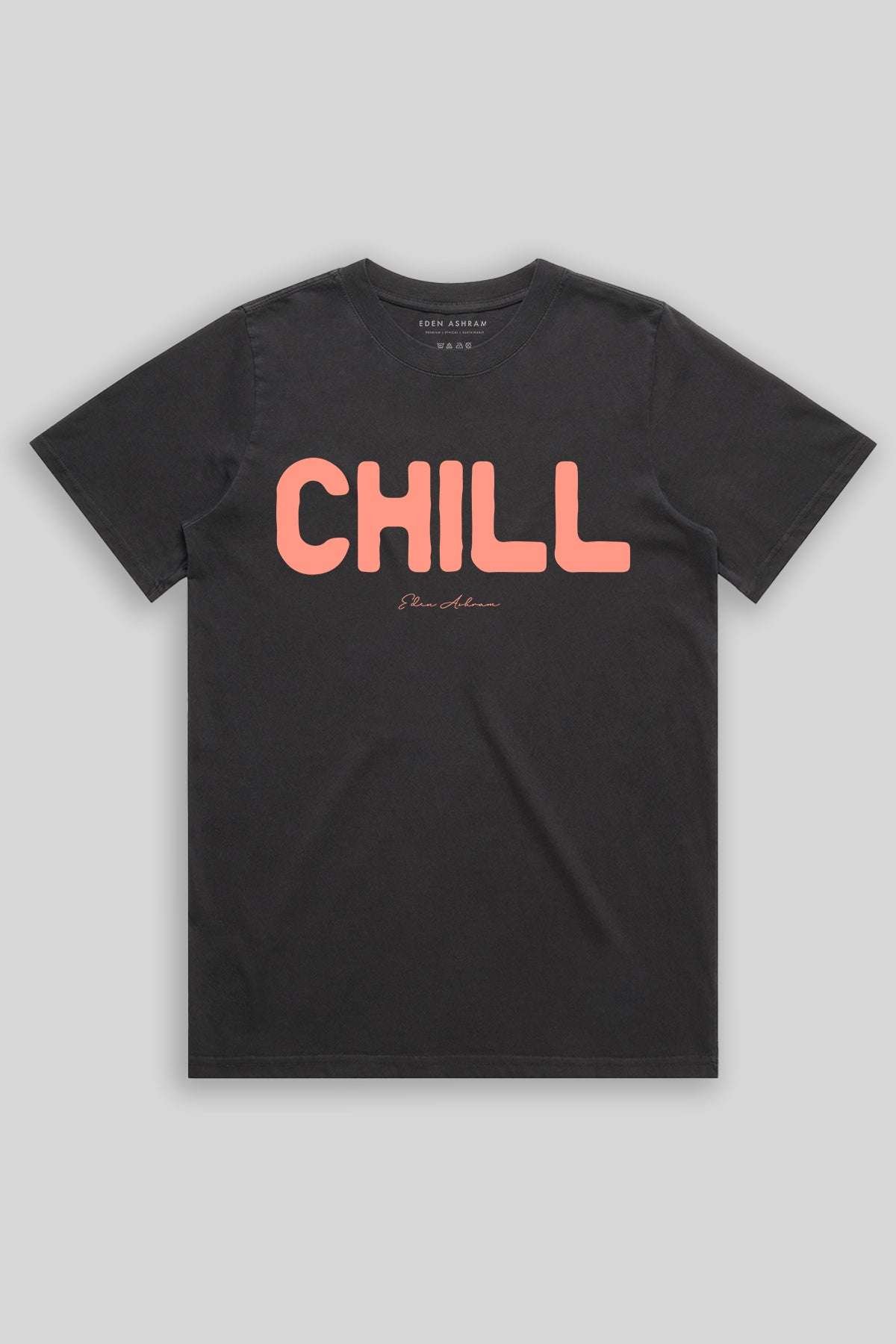 Eden Ashram Chill Faded Rocker T-Shirt Faded Black