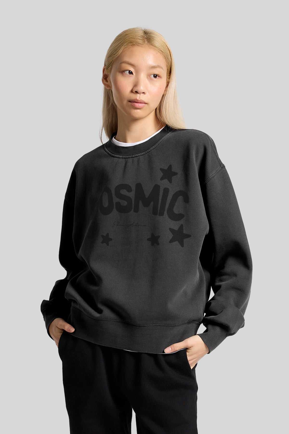 Eden Ashram Cosmic Premium Faded Sweatshirt