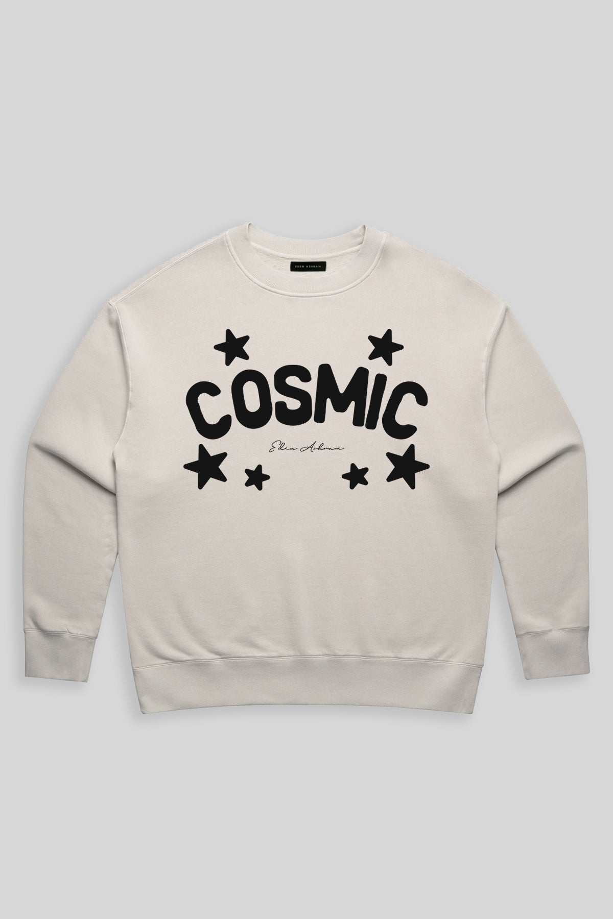 Eden Ashram Cosmic Premium Faded Sweatshirt Faded Bone