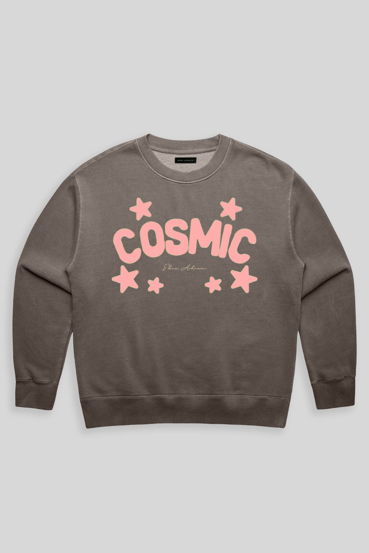 Eden Ashram Cosmic Premium Faded Sweatshirt Faded Grey