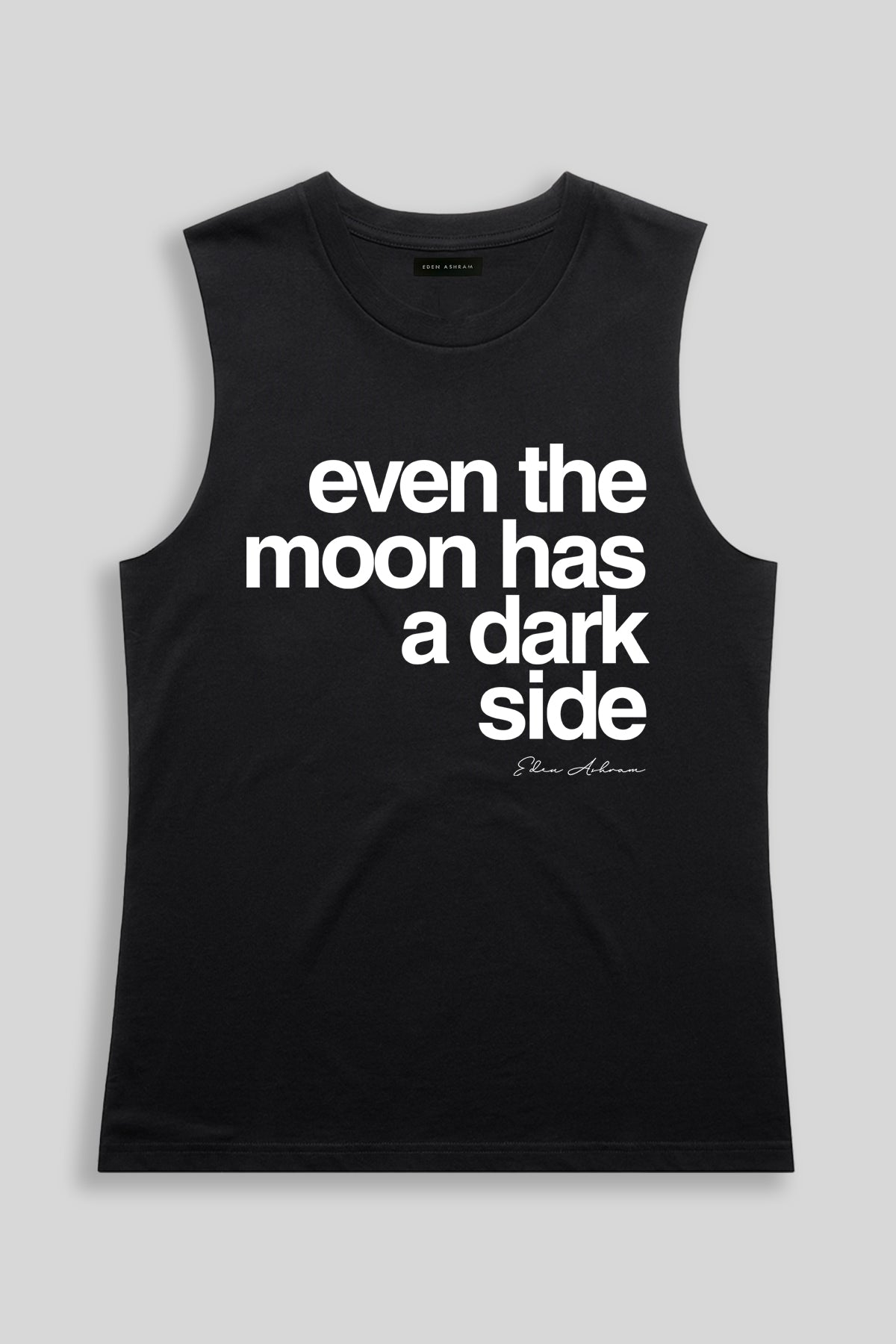 Eden Ashram Even The Moon Has A Dark Side Camden Tank Black