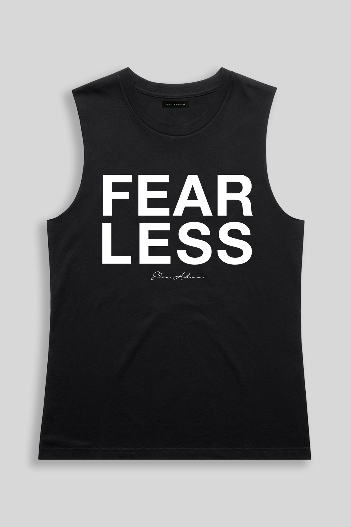 Eden Ashram Fear Less Camden Tank Black