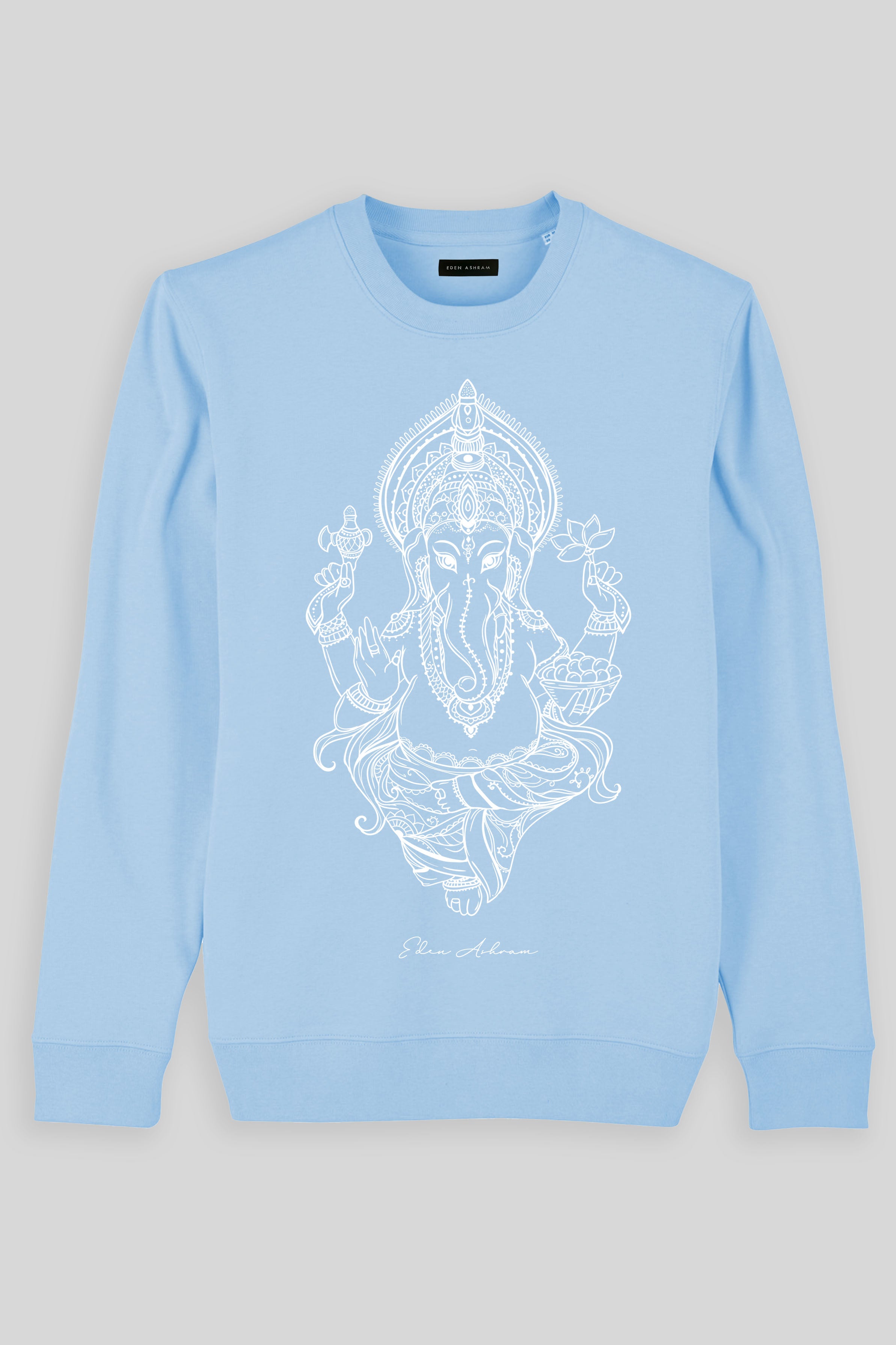 Eden Ashram Ganesha Iconic Sweatshirt Blue Sol