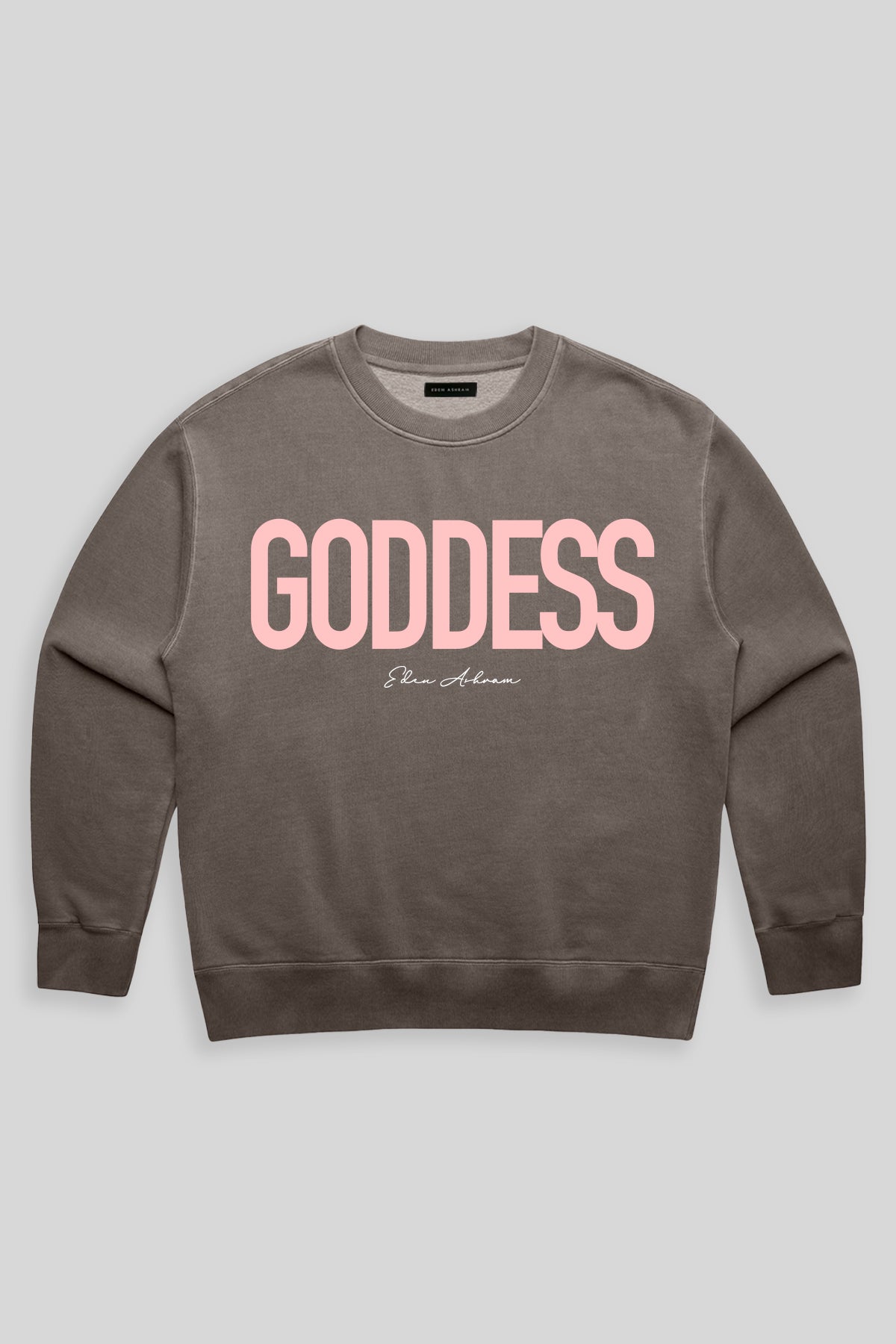 Eden Ashram Goddess Premium Faded Sweatshirt Faded Grey