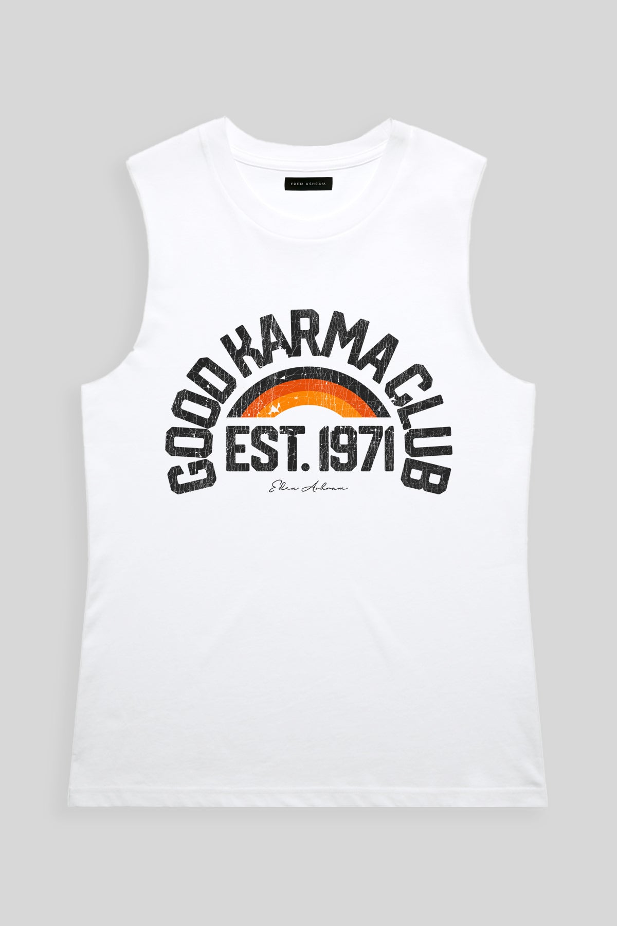 Eden Ashram Good Karma Club Camden Tank White