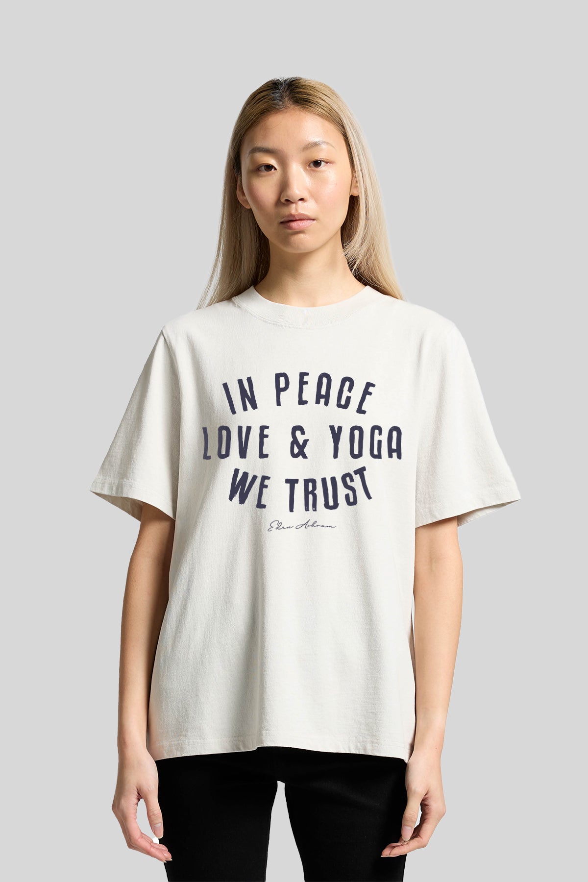 Eden Ashram In Peace, Love & Yoga We Trust Faded Rocker T-Shirt