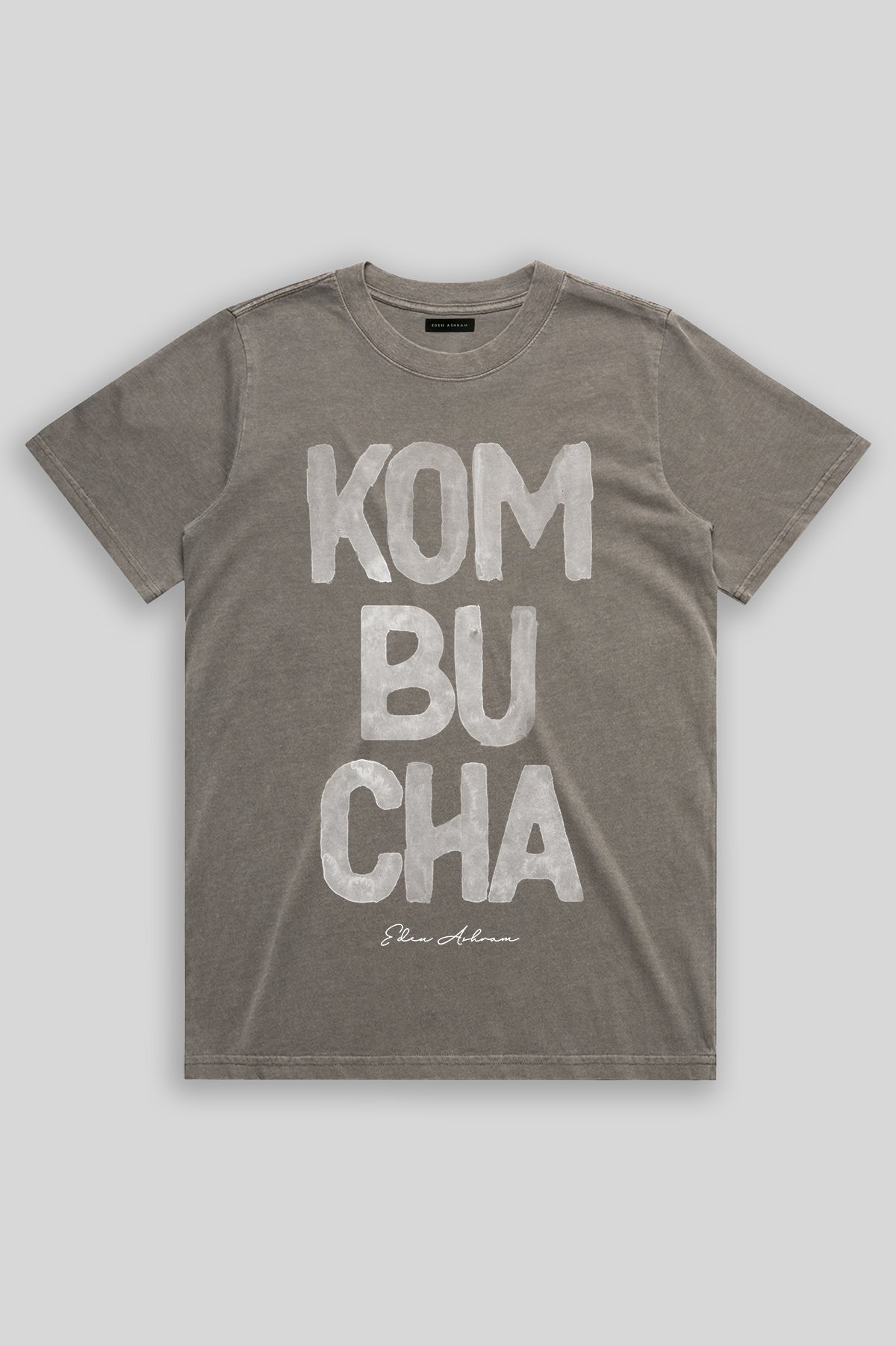 Eden Ashram Kombucha Faded Rocker T-Shirt Faded Grey