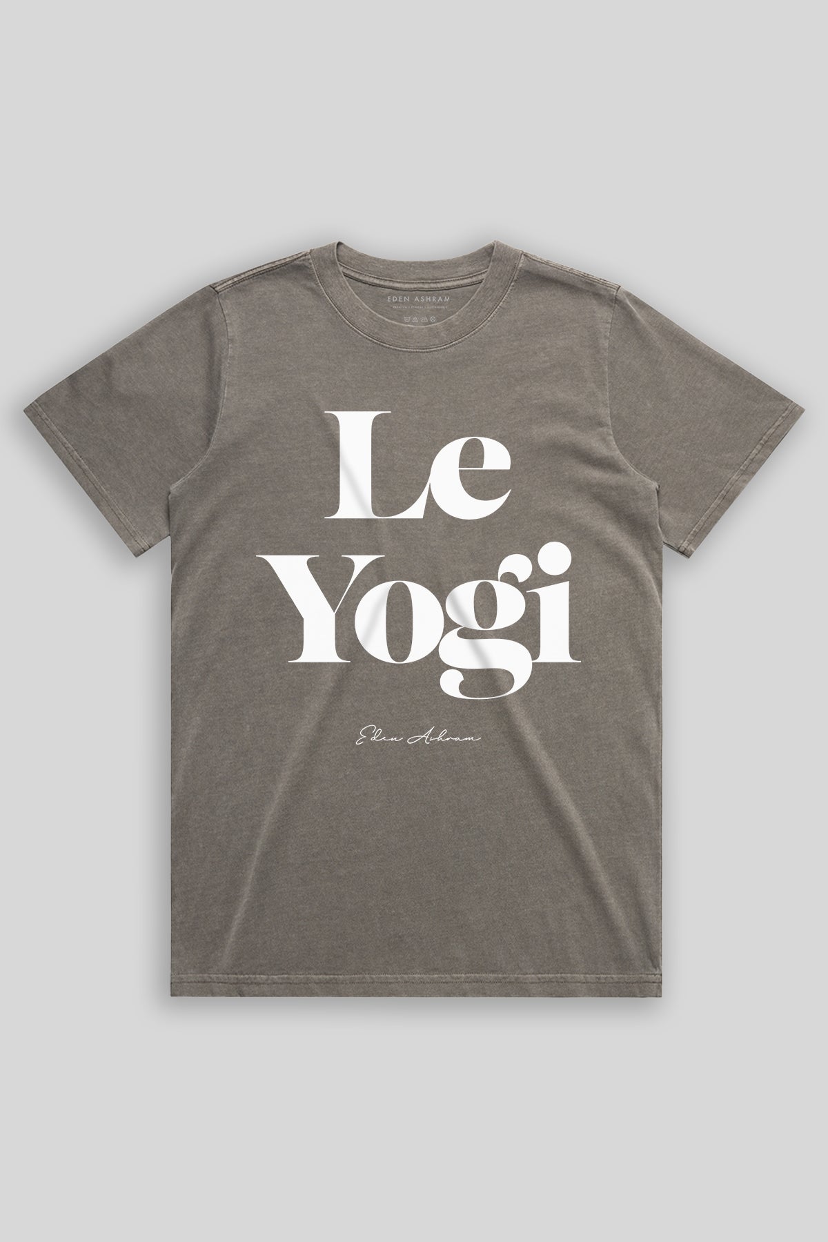 Eden Ashram Le Yogi Faded Rocker T-Shirt Faded Grey