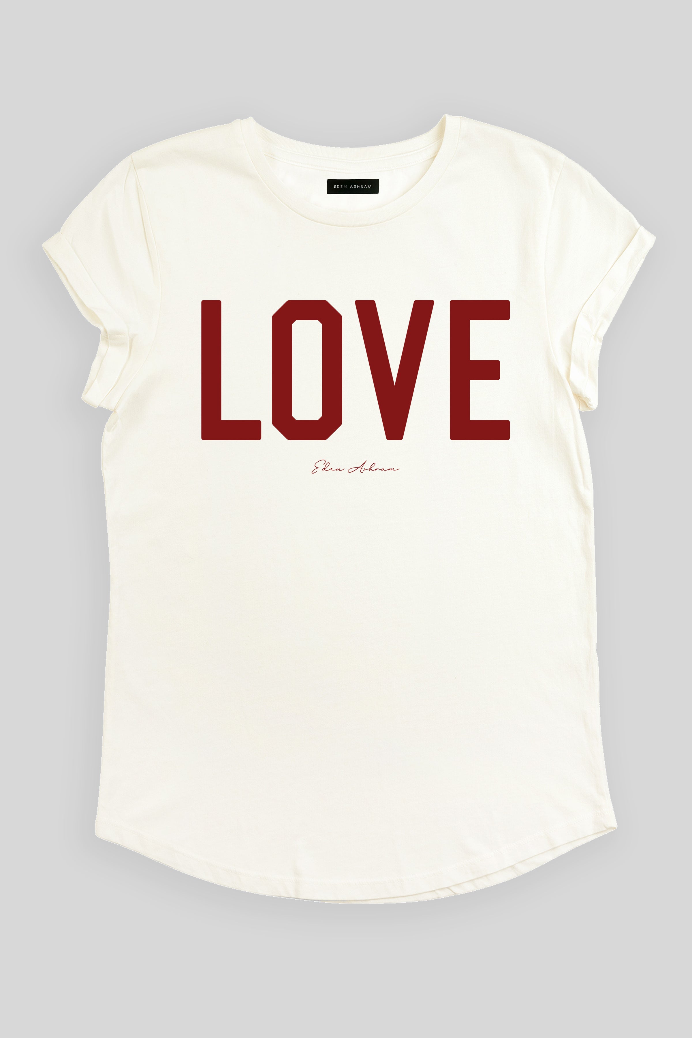 LOVE Premium Rolled Sleeve T-Shirt