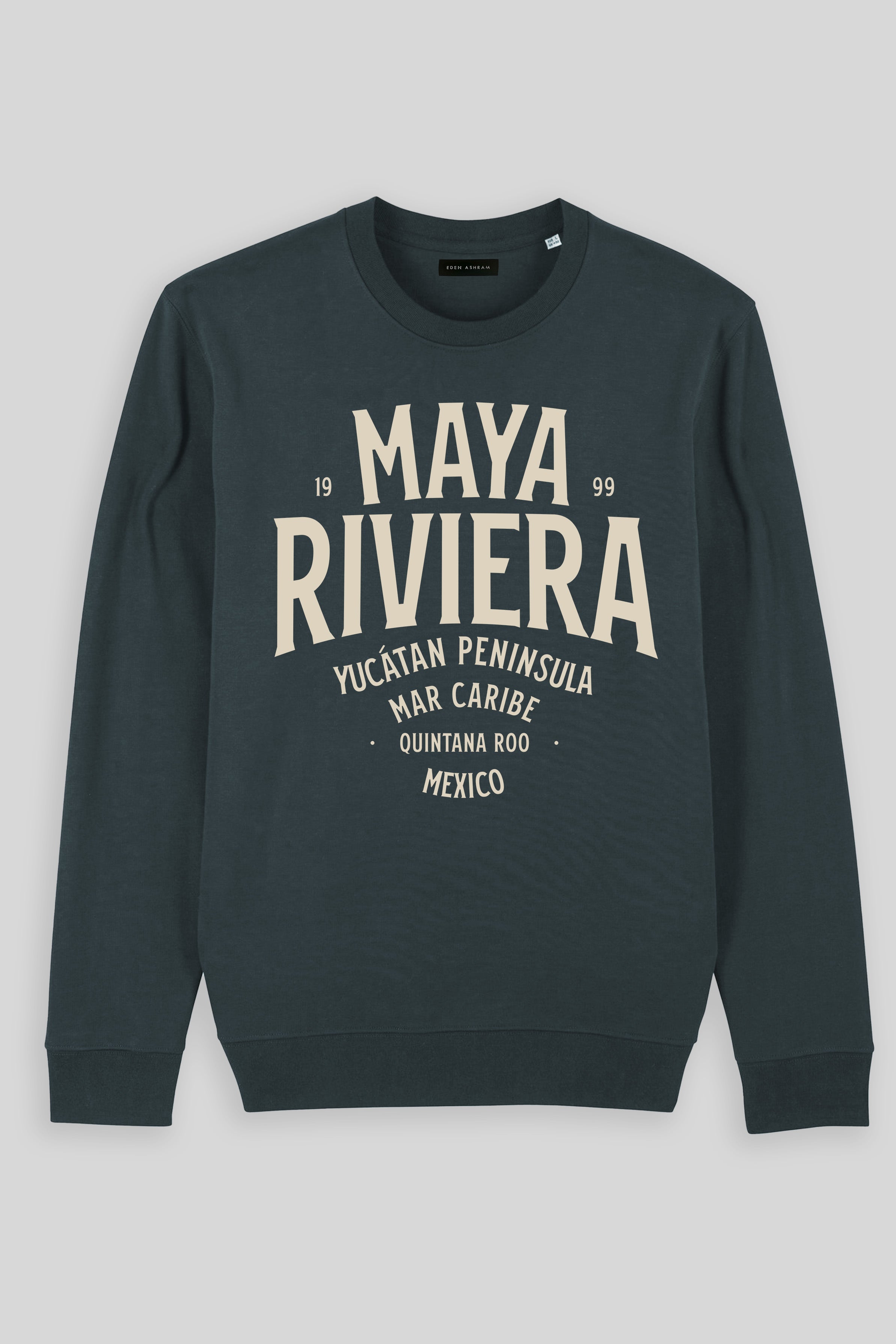 Eden Ashram Riviera Maya Iconic Sweatshirt India Ink Grey