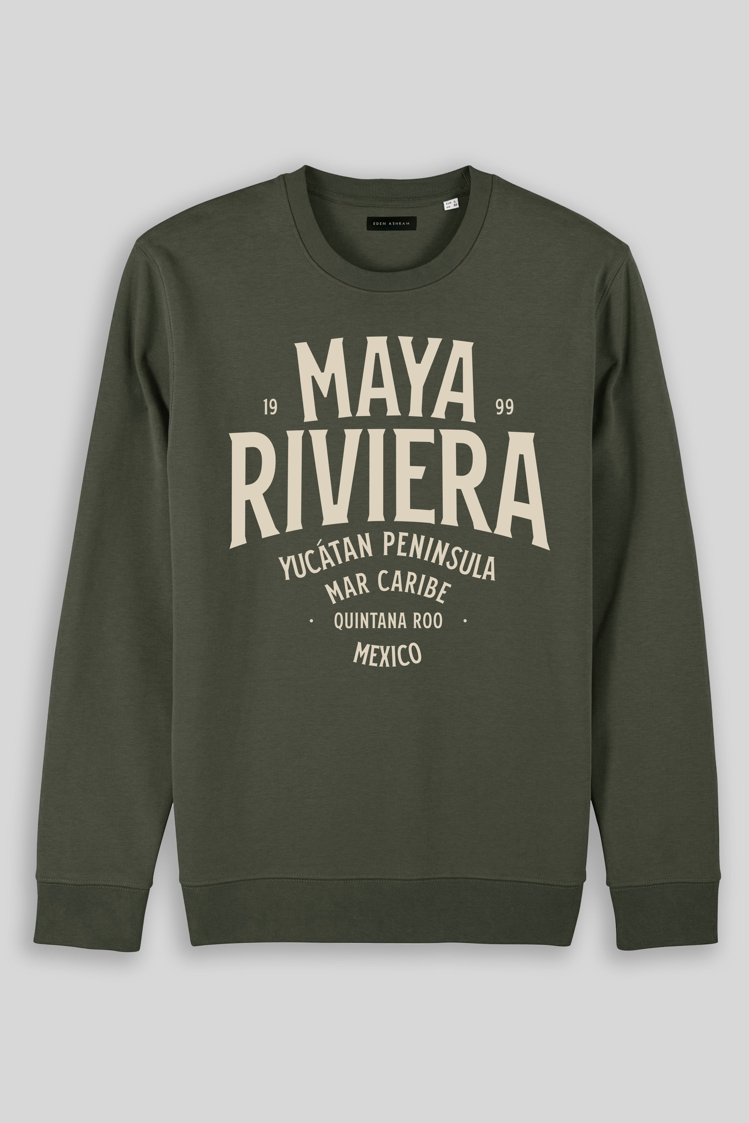 Eden Ashram Riviera Maya Iconic Sweatshirt Khaki