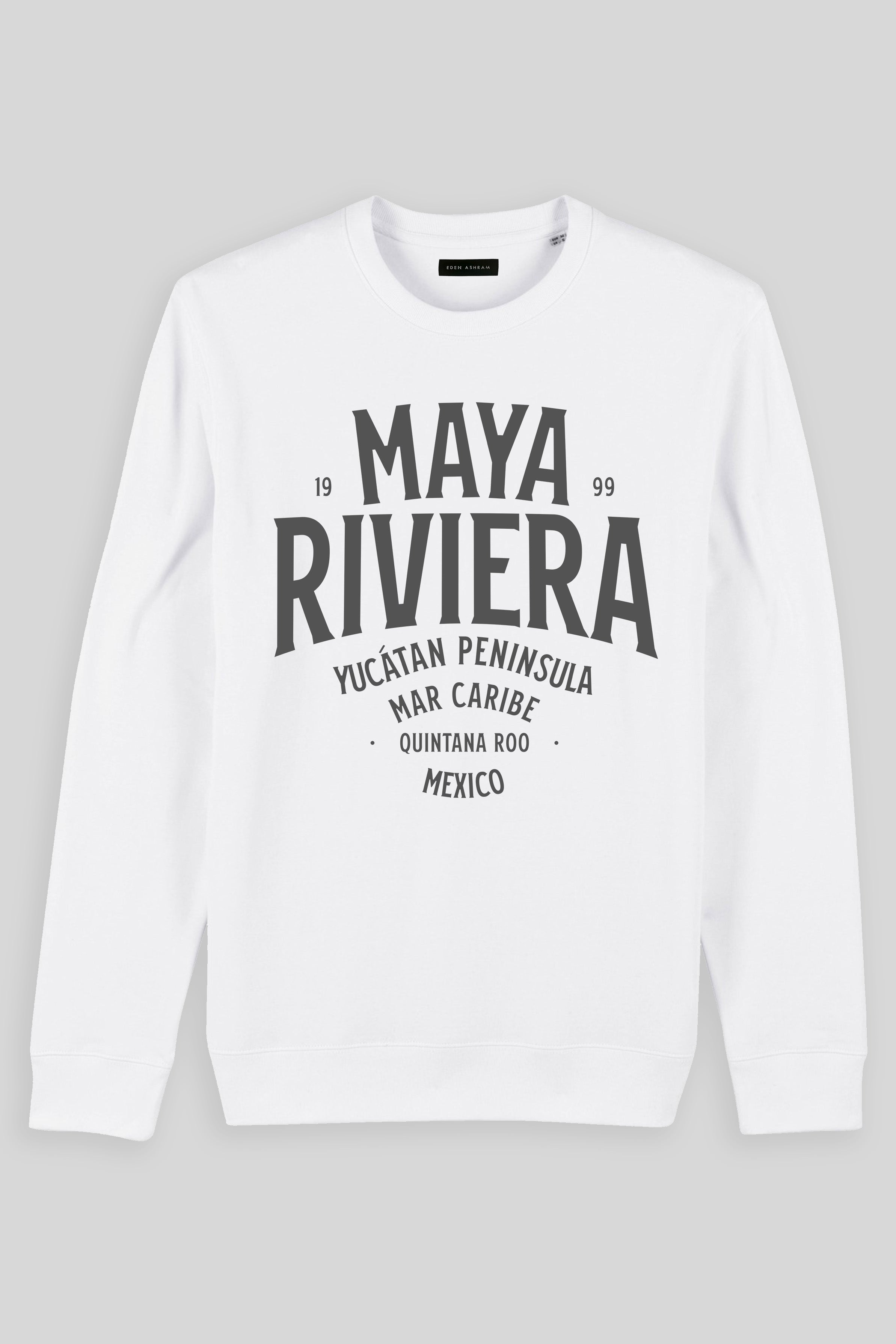 Eden Ashram Riviera Maya Iconic Sweatshirt White