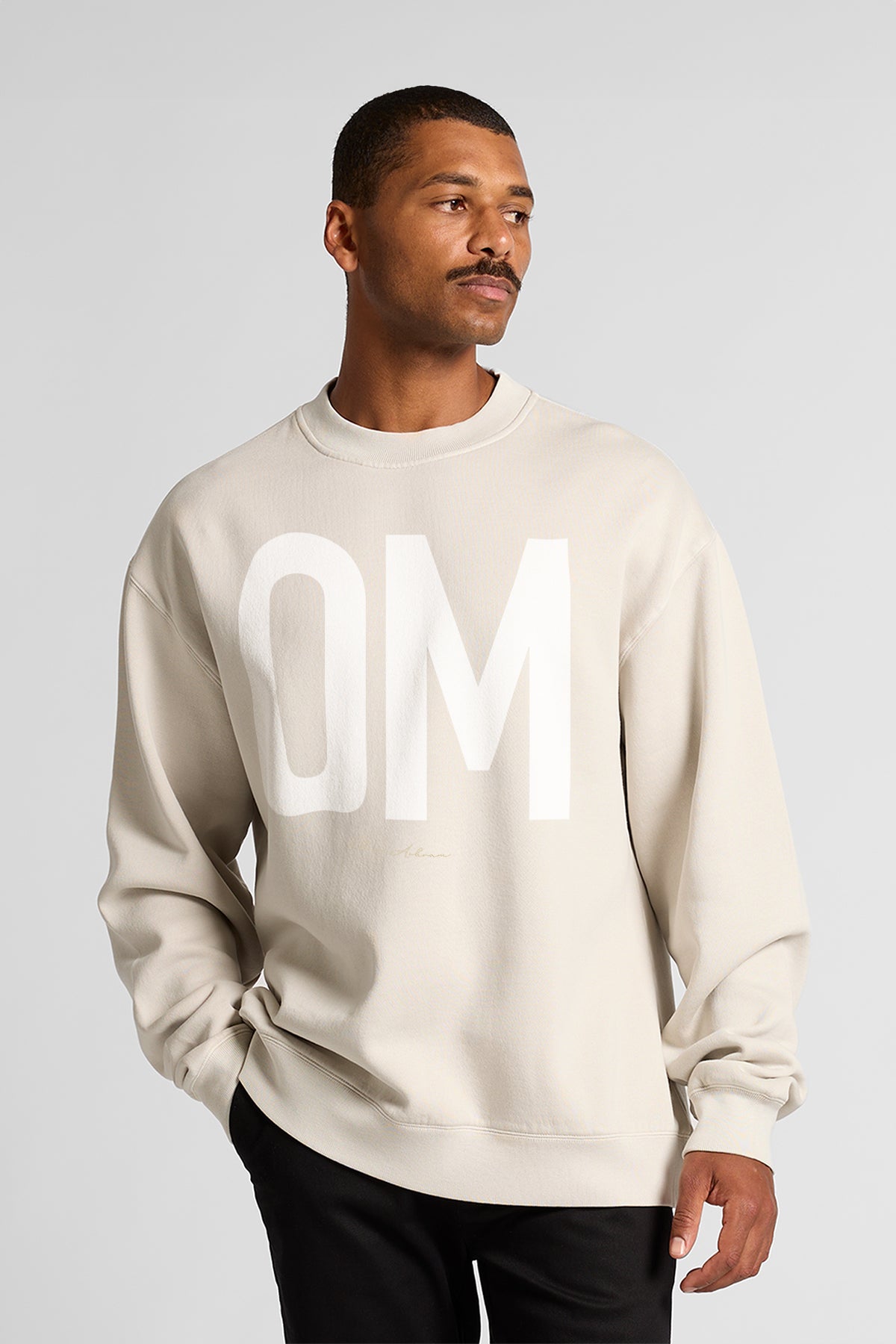 Eden Ashram OM Men's Premium Faded Crew