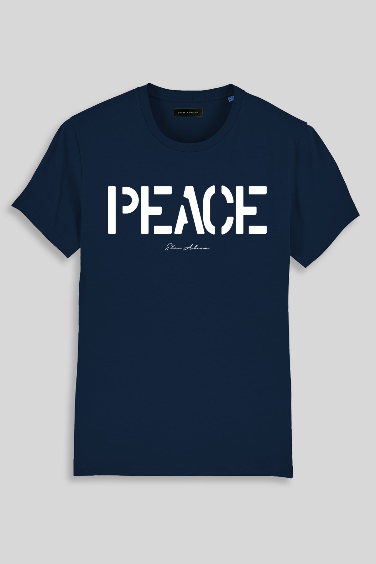 Eden Ashram PEACE Premium Classic T-Shirt French Navy