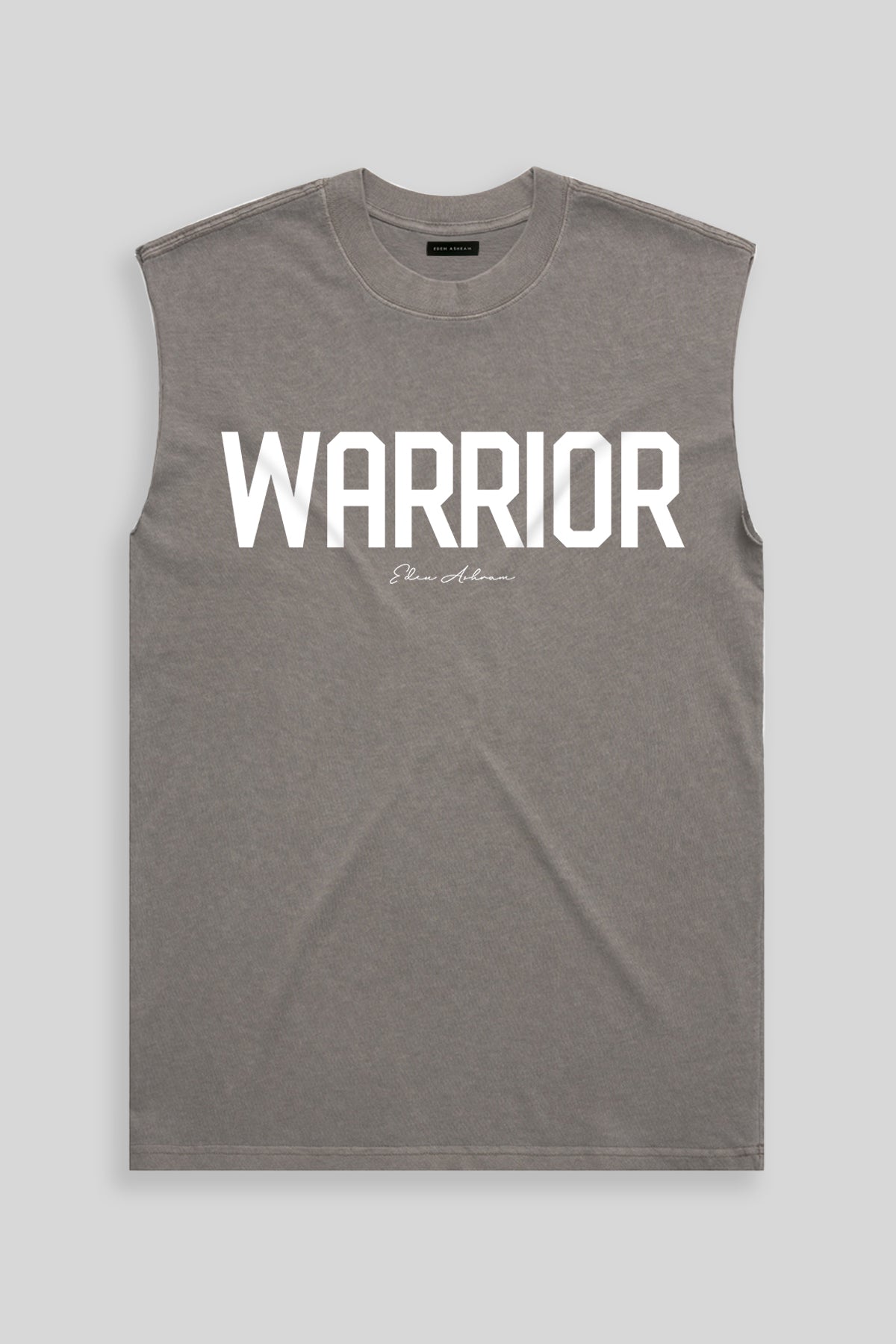 Eden Ashram Warrior Men's Premium Heavy Faded Tank Faded Grey