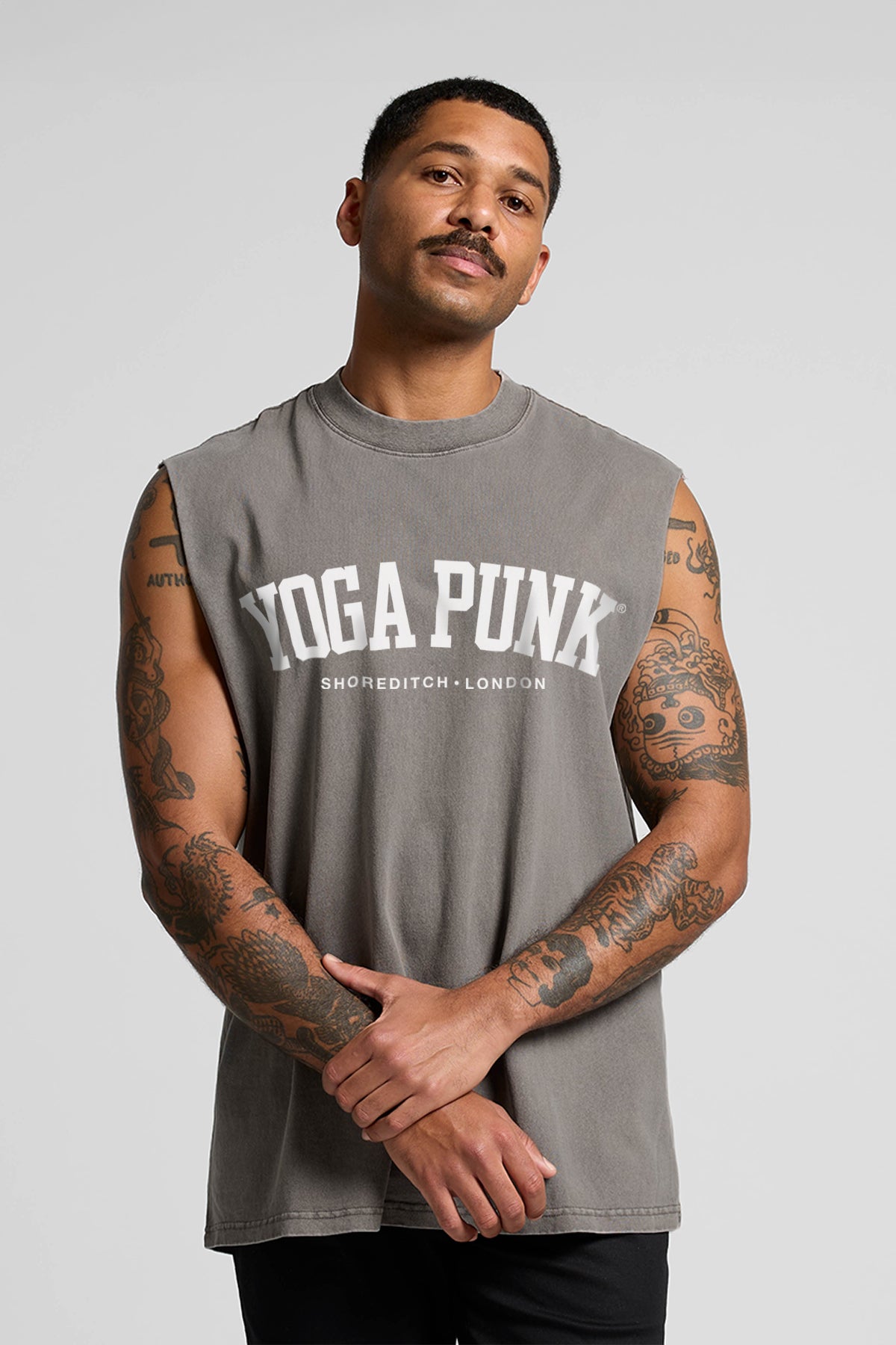 Eden Ashram Yoga Punk Men's Premium Heavy Faded Tank