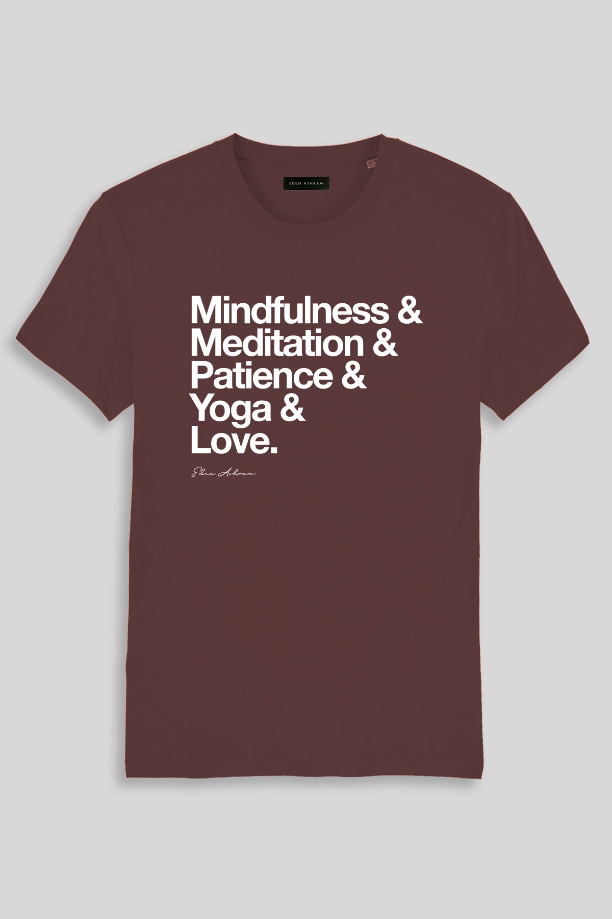 Eden Ashram Mindfulness & More - Premium Classic T-Shirt Red Brown