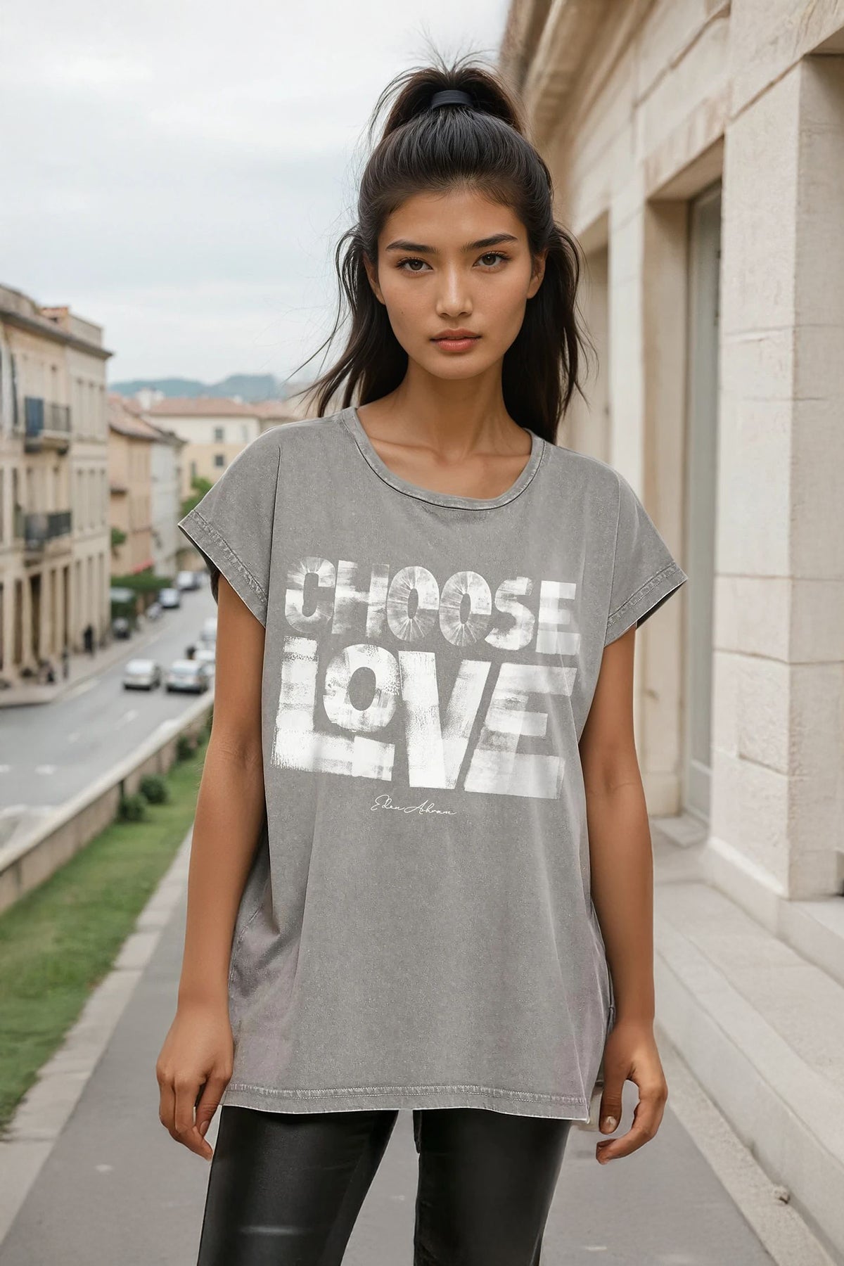 Eden Ashram Choose Love Premium Relaxed Boyfriend T-Shirt