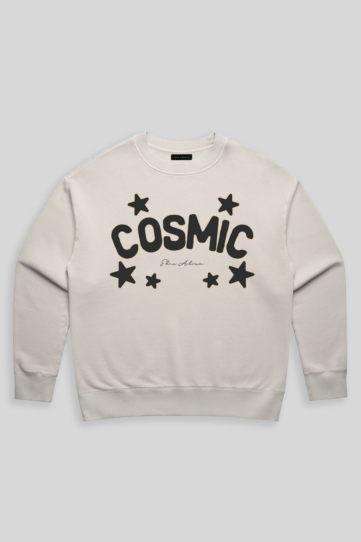 Eden Ashram Cosmic Premium Faded Sweatshirt Faded Bone