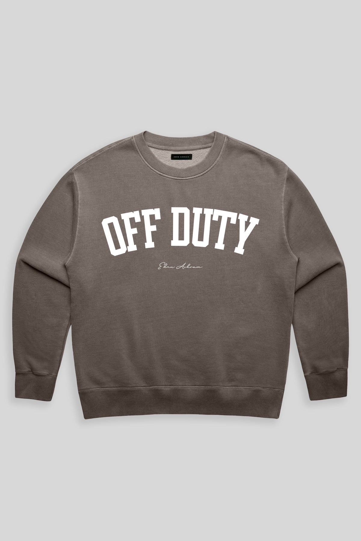 Eden Ashram Off Duty Premium Faded Sweatshirt Faded Grey