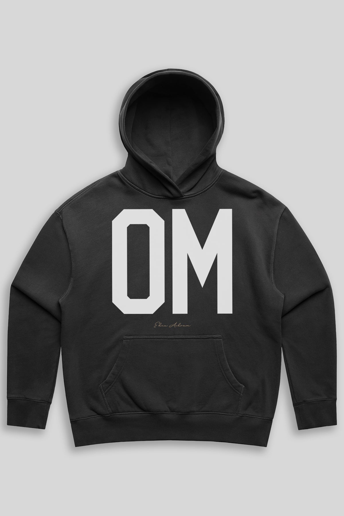 Eden Ashram OM Premium Faded Hood Faded Black