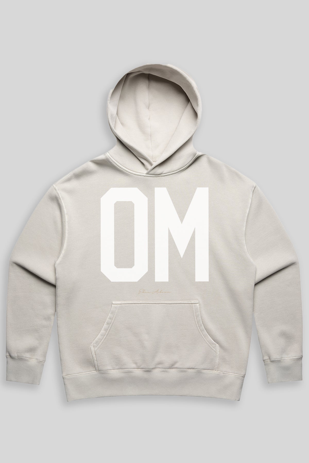 Eden Ashram OM Premium Faded Hood Faded Bone