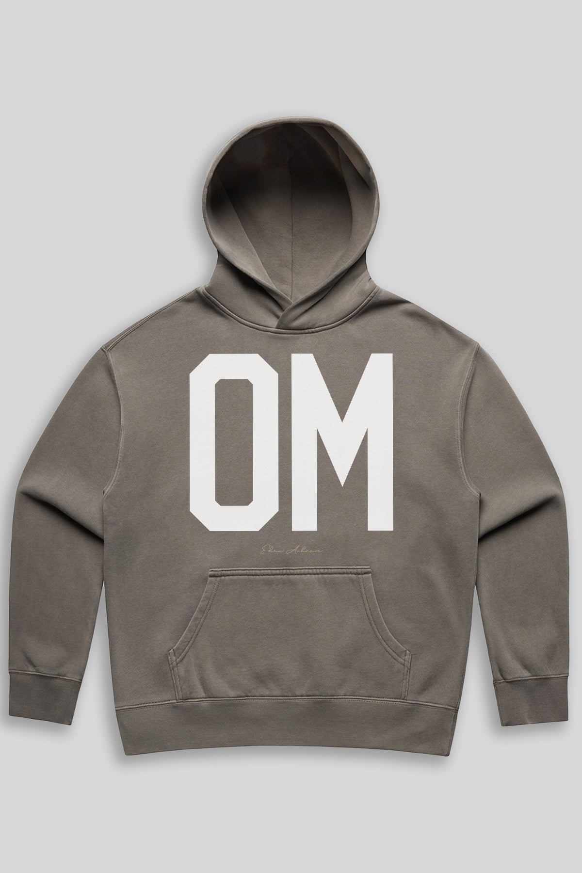 Eden Ashram OM Premium Faded Hood Faded Grey