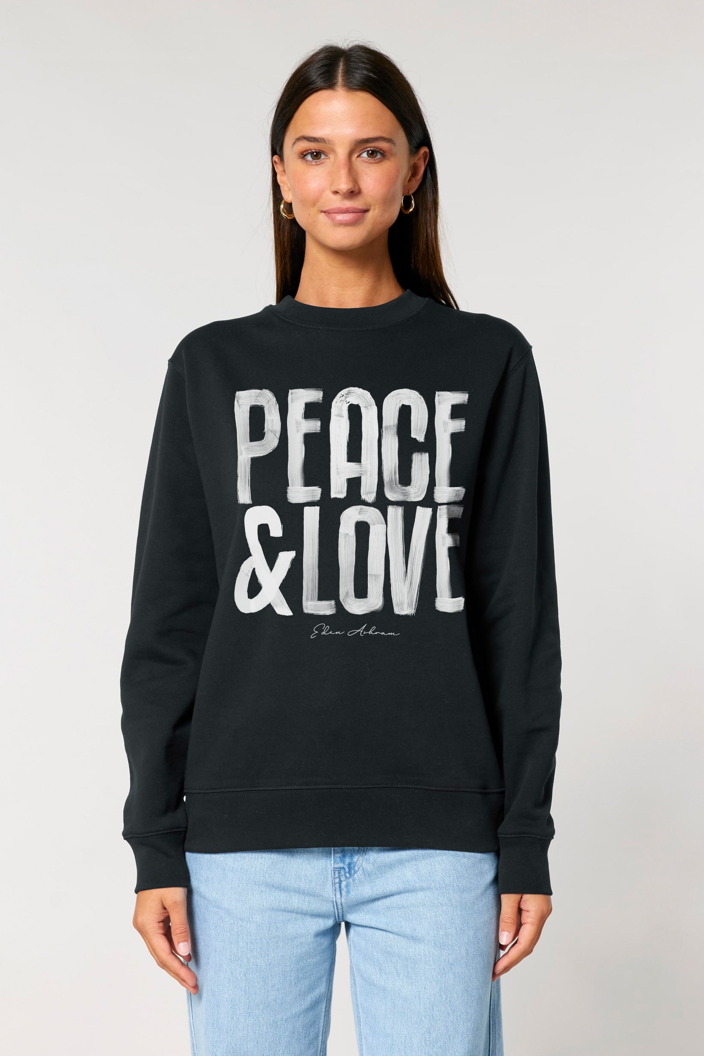 Eden Ashram Peace & Love Ultimate Organic Sweatshirt