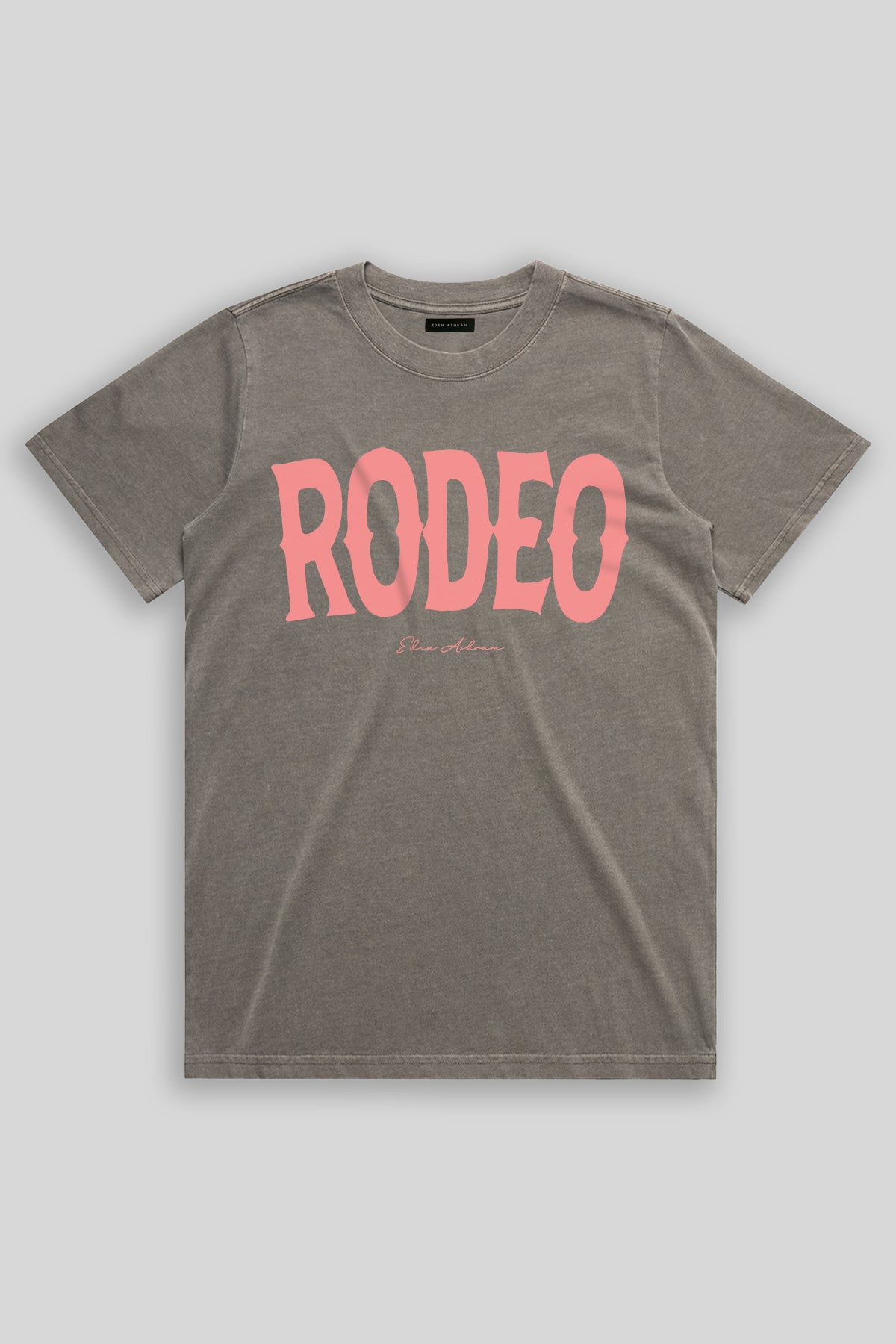 Eden Ashram Rodeo Faded Rocker T-Shirt Faded Grey