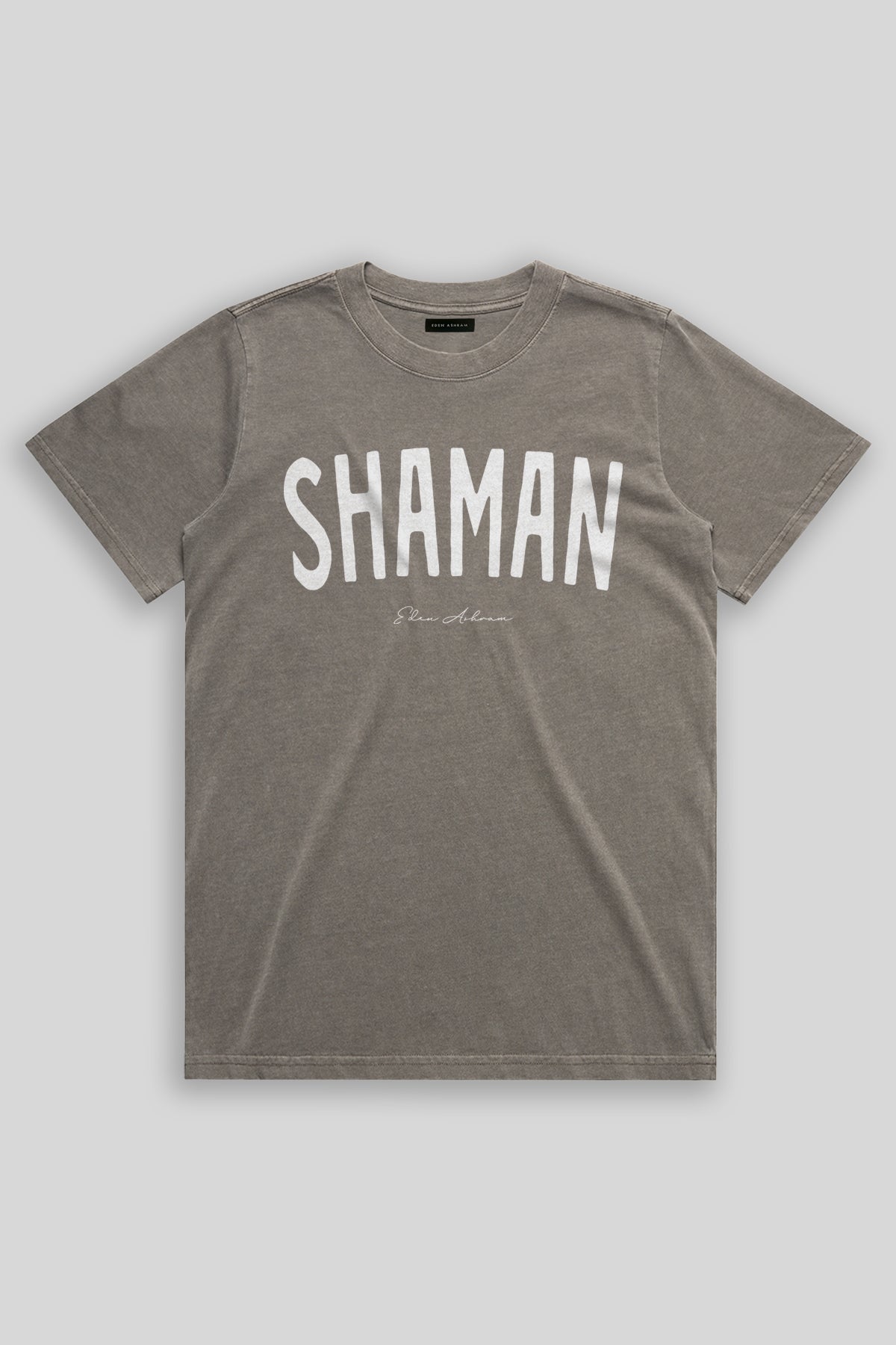 Eden Ashram Shaman Faded Rocker T-Shirt Faded Grey