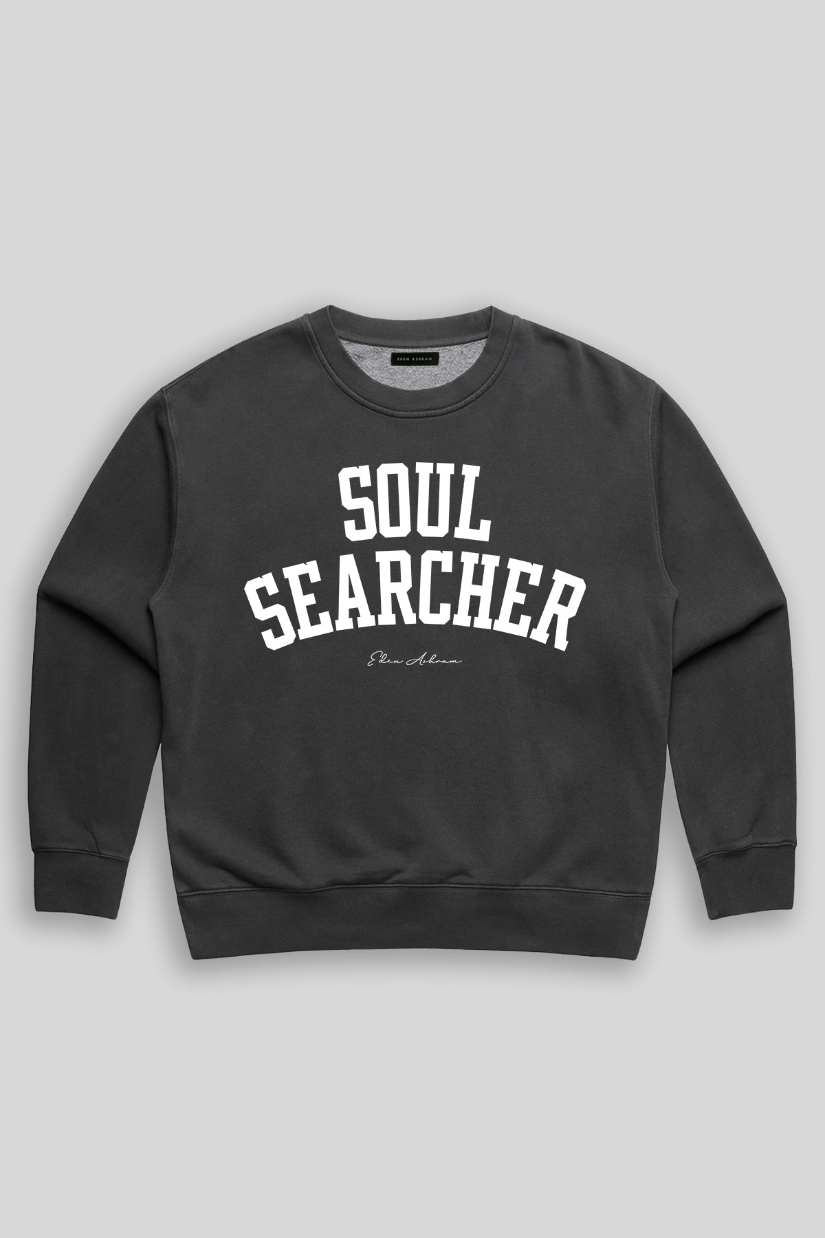 Eden Ashram Soul Searcher Premium Faded Sweatshirt Faded Black