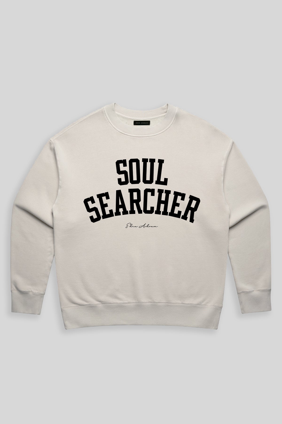 Eden Ashram Soul Searcher Premium Faded Sweatshirt Faded Bone