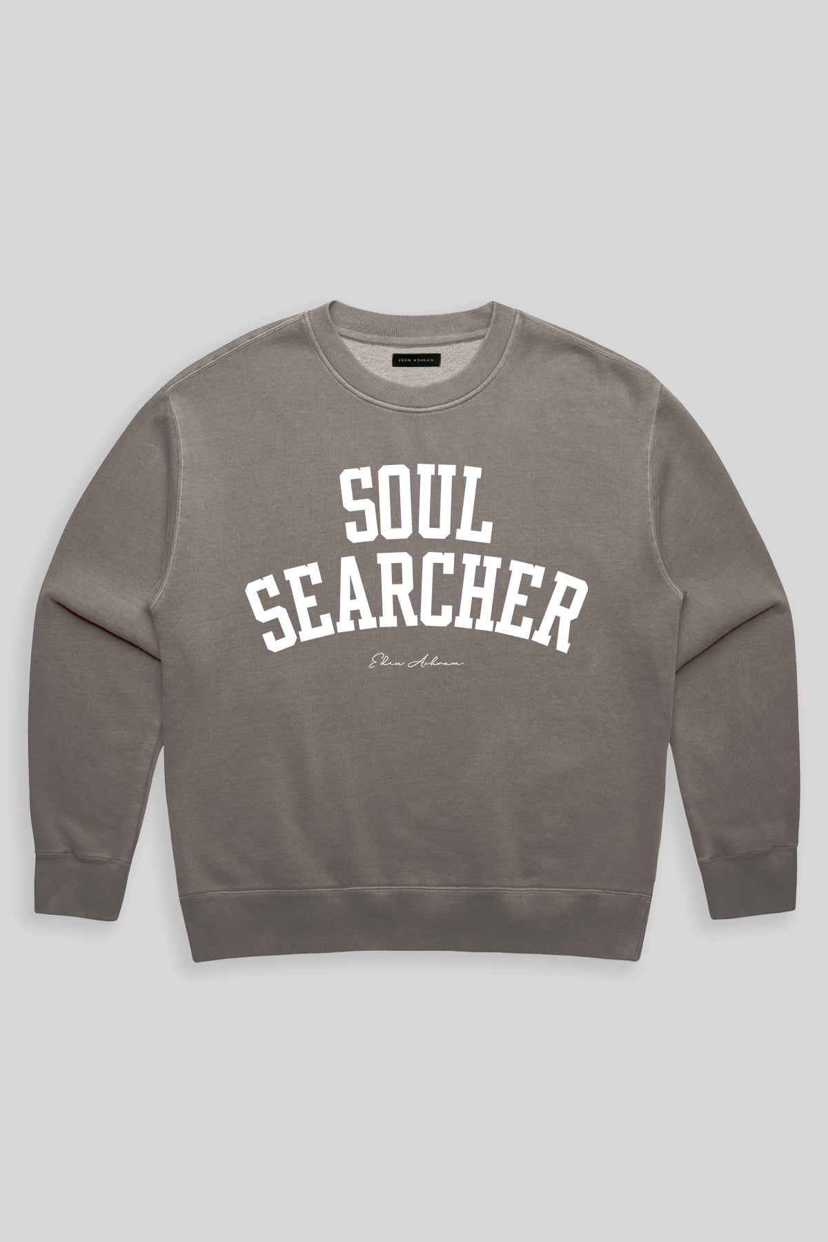 Eden Ashram Soul Searcher Premium Faded Sweatshirt Faded Grey