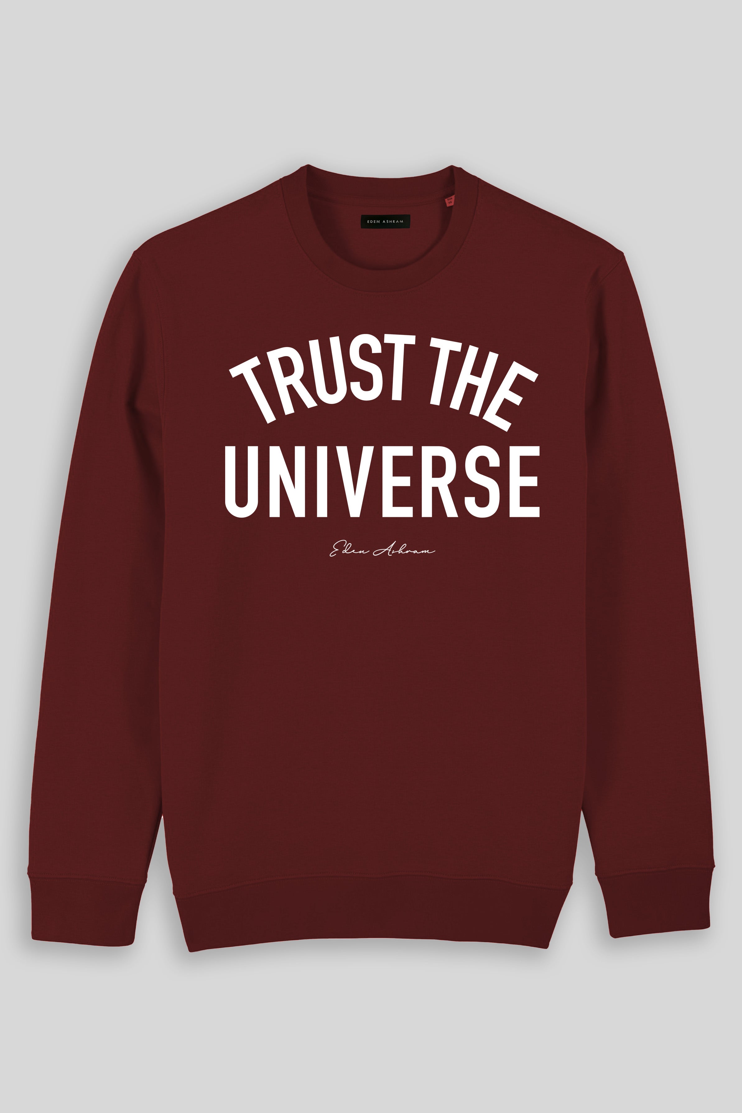 Eden Ashram Trust The Universe Iconic Sweatshirt Burgundy