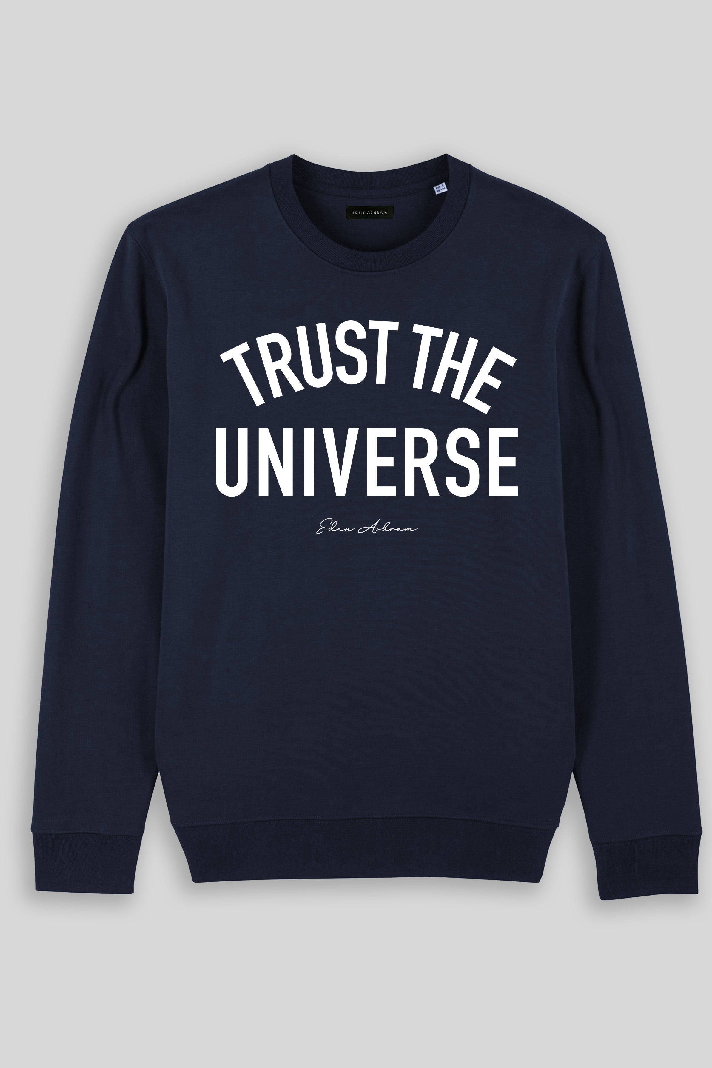 Eden Ashram Trust The Universe Iconic Sweatshirt Navy