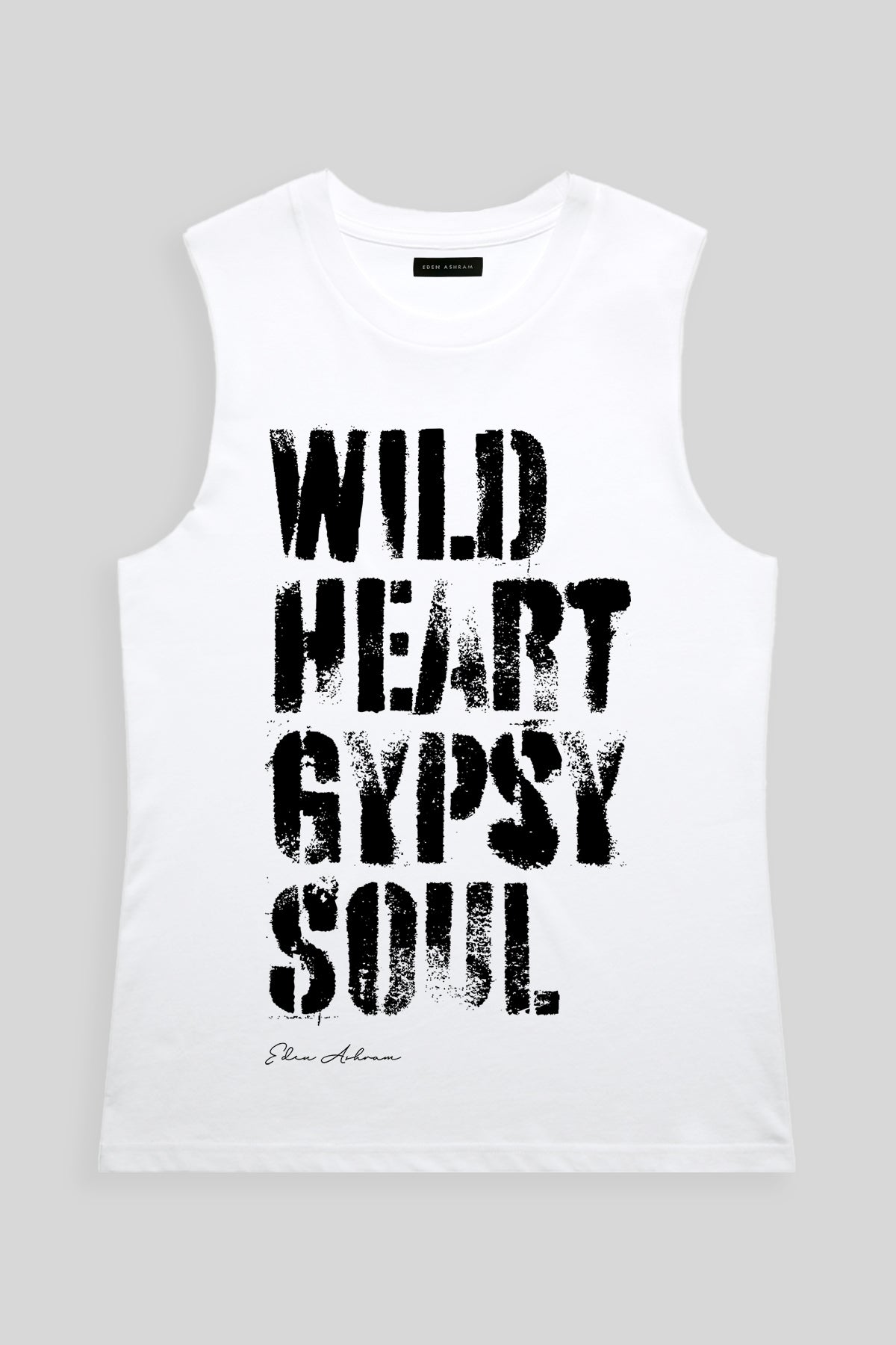 Eden Ashram Wild Heart Gypsy Soul Camden Tank White