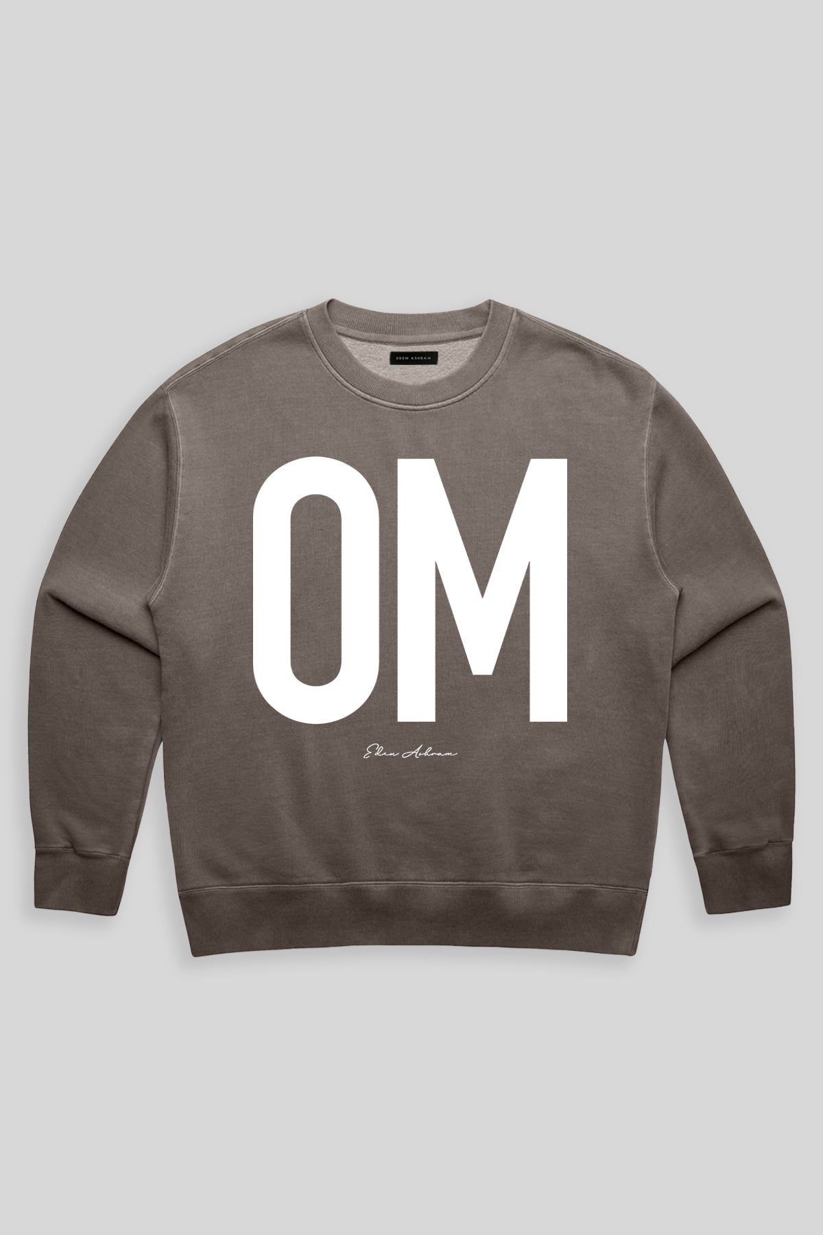 Eden Ashram OM Premium Faded Sweatshirt Faded Grey