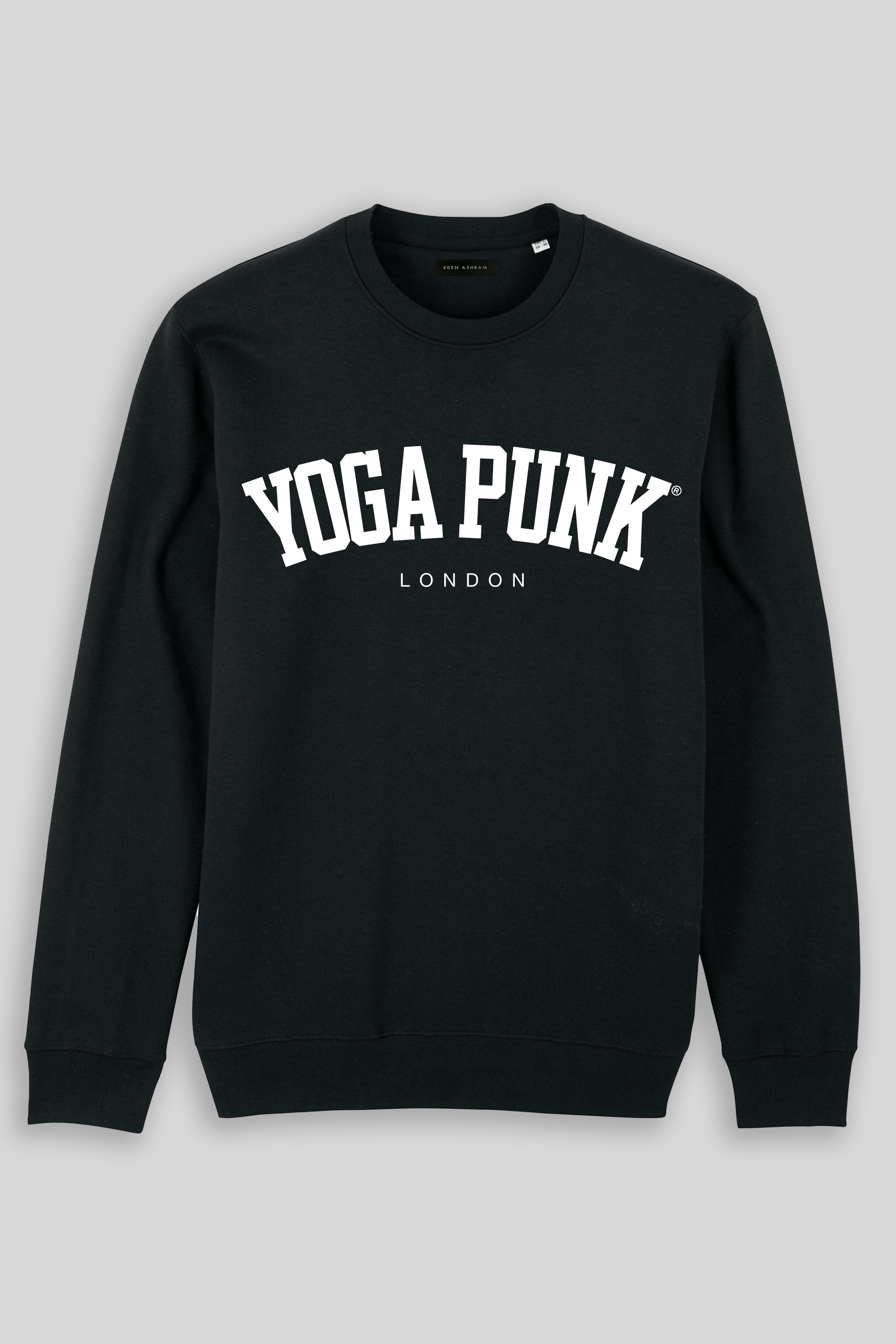 Eden Ashram Yoga Punk Iconic Sweatshirt Vintage Black