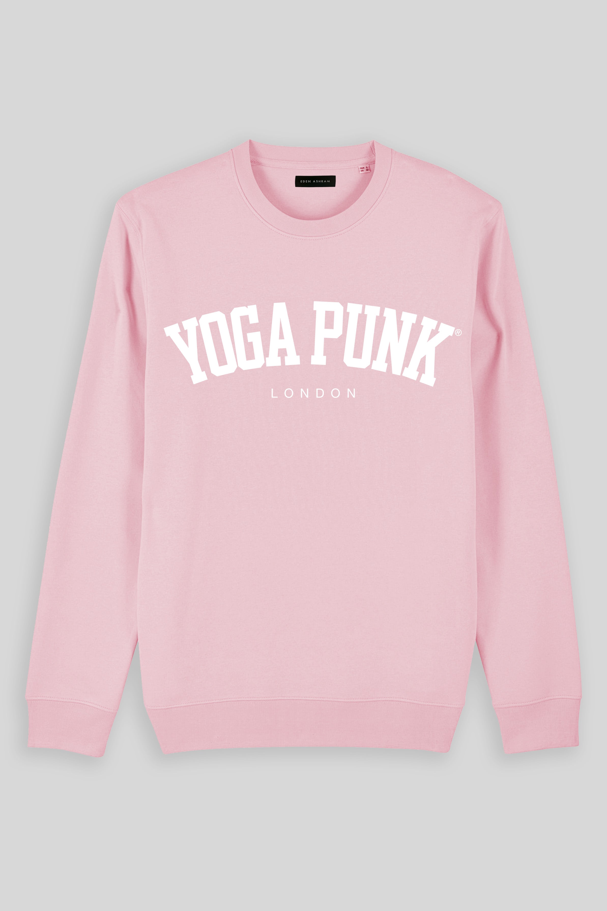 Eden Ashram Yoga Punk Iconic Sweatshirt Cotton Pink