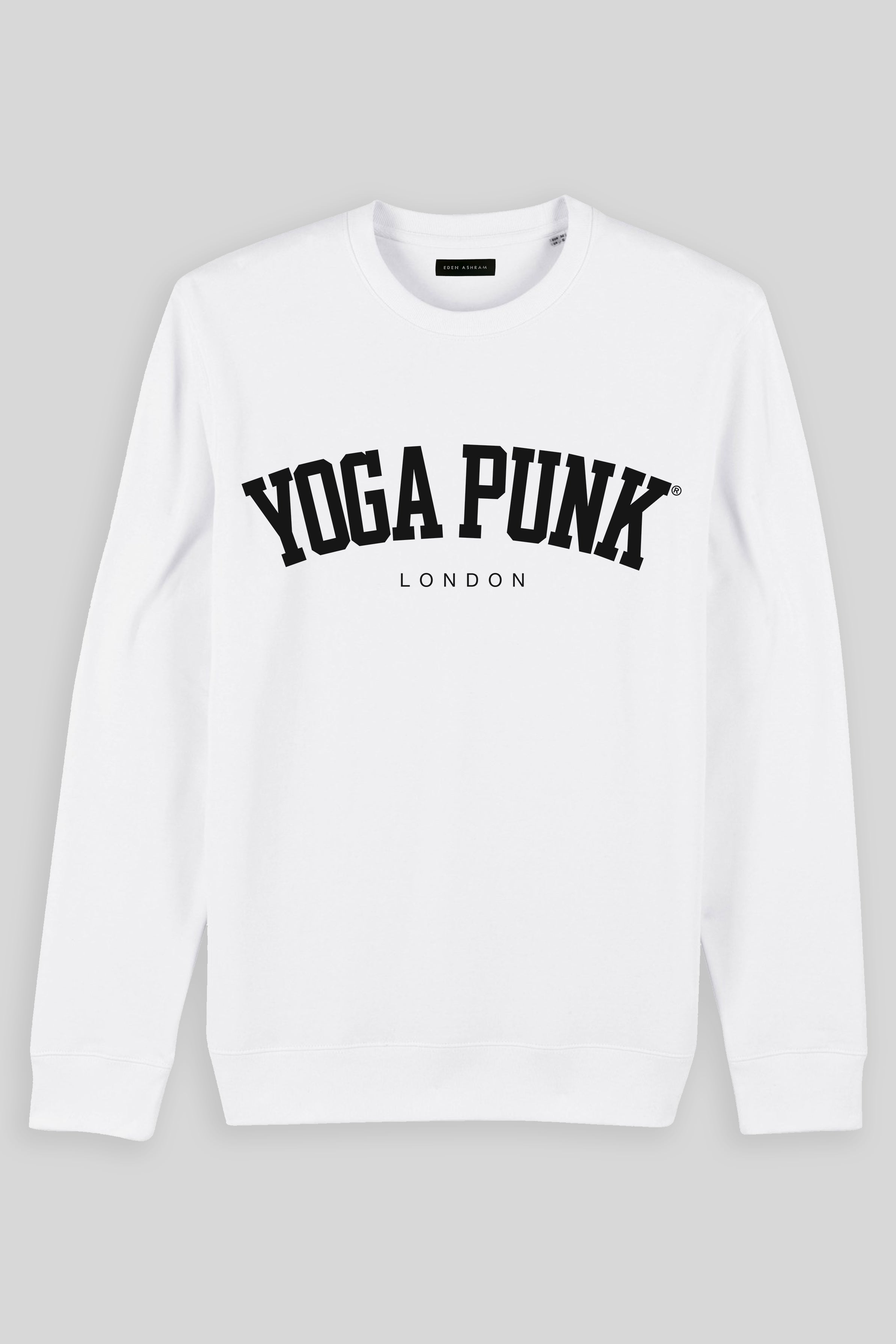 Eden Ashram Yoga Punk Iconic Sweatshirt White