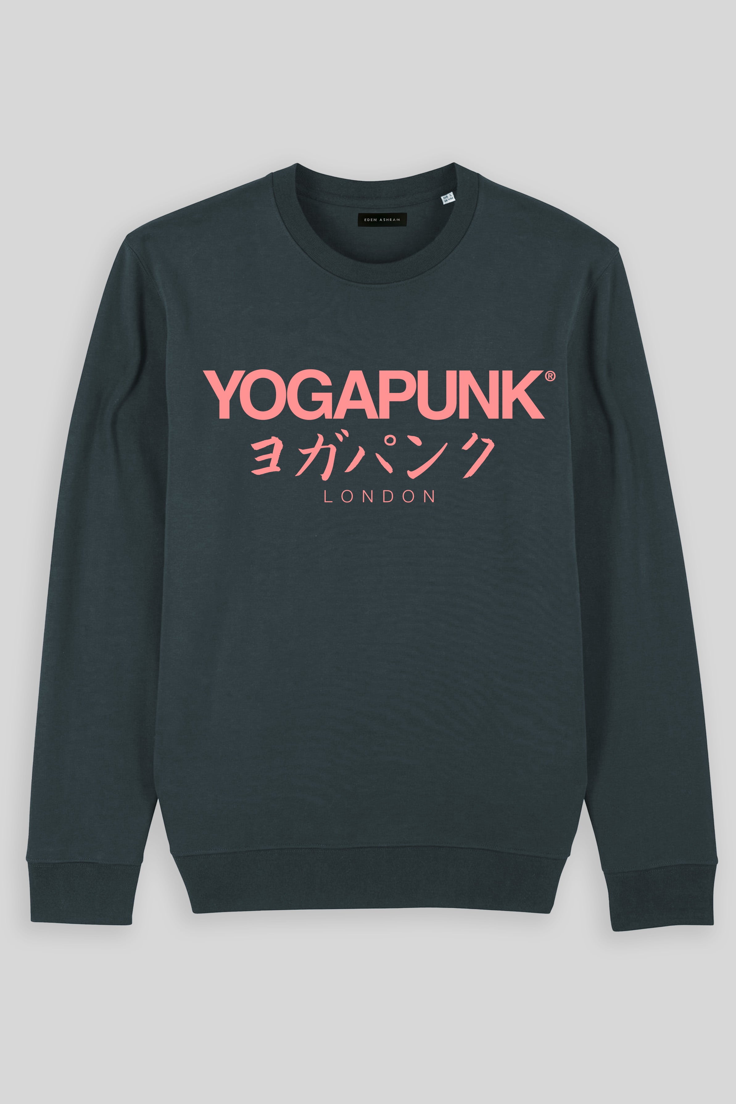 Eden Ashram Yoga Punk® London Iconic Sweatshirt India Ink Grey