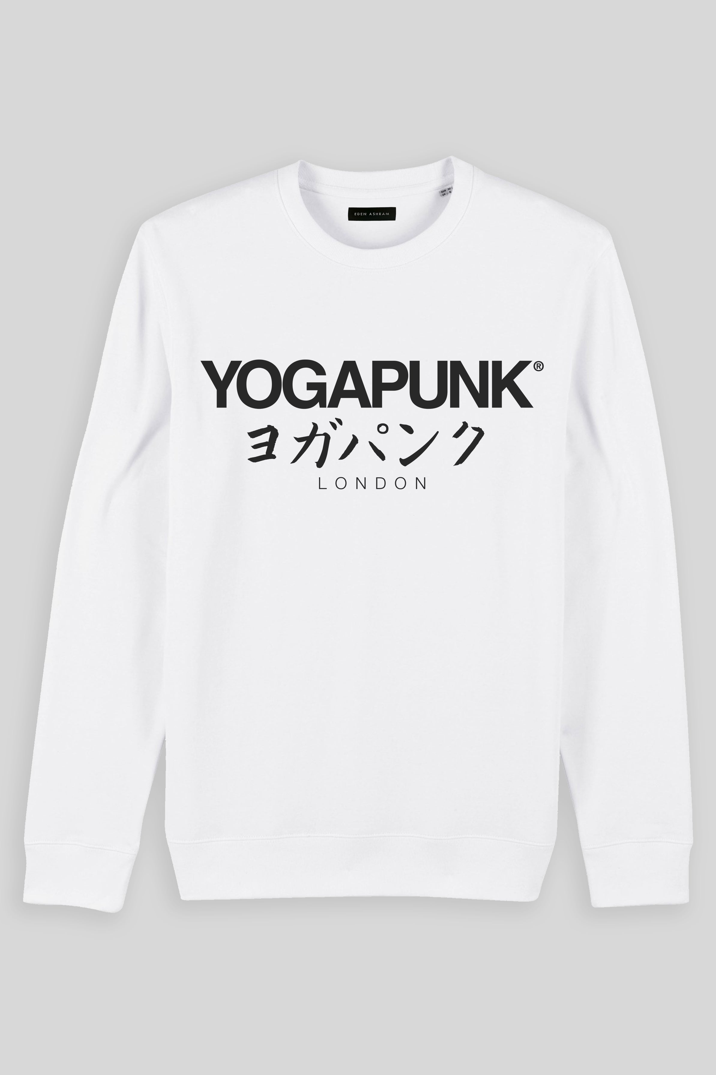 Eden Ashram Yoga Punk® London Iconic Sweatshirt White