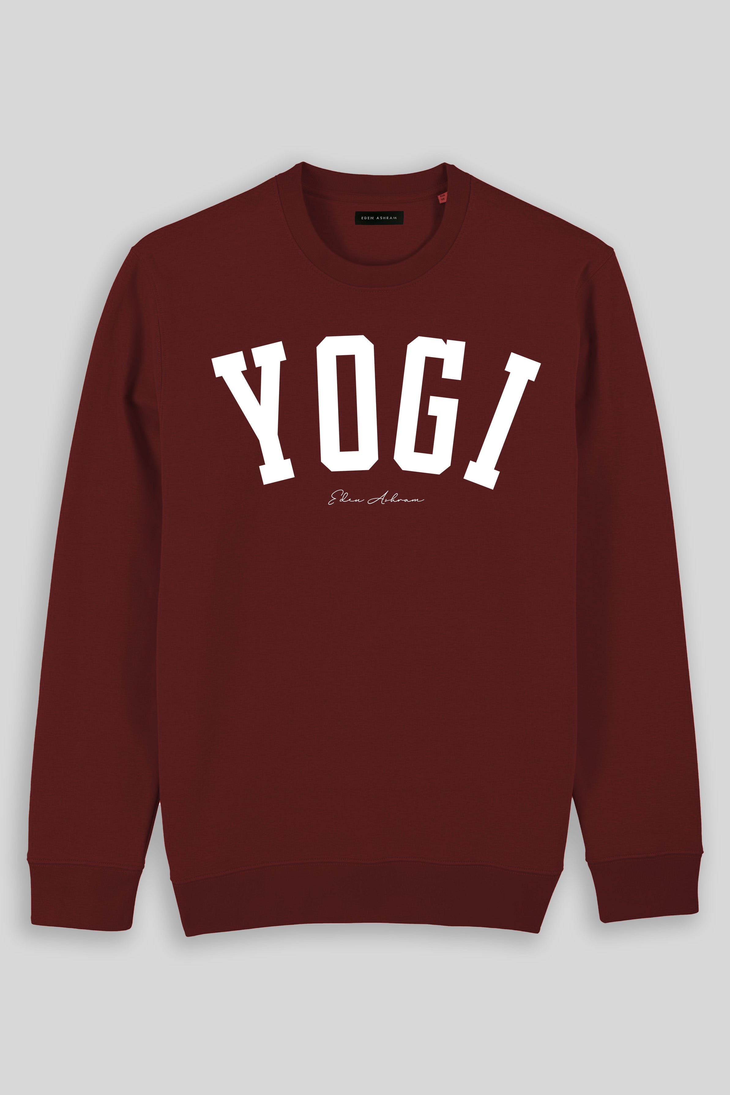 Eden Ashram YOGI Iconic Sweatshirt Burgundy