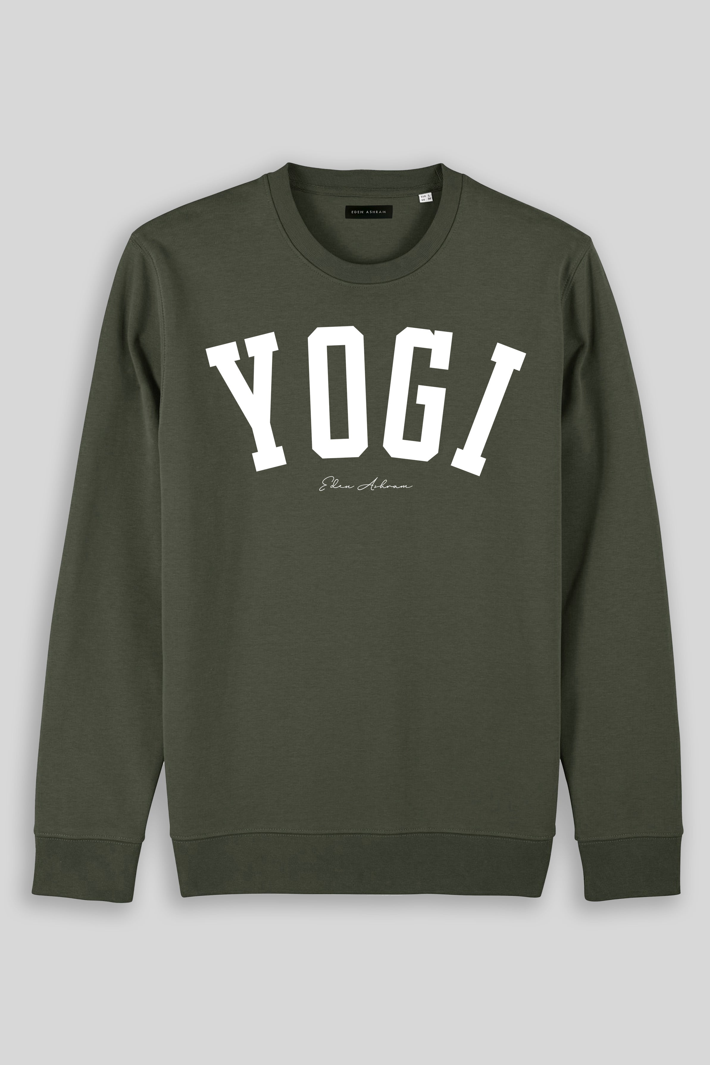 Eden Ashram YOGI Iconic Sweatshirt Khaki